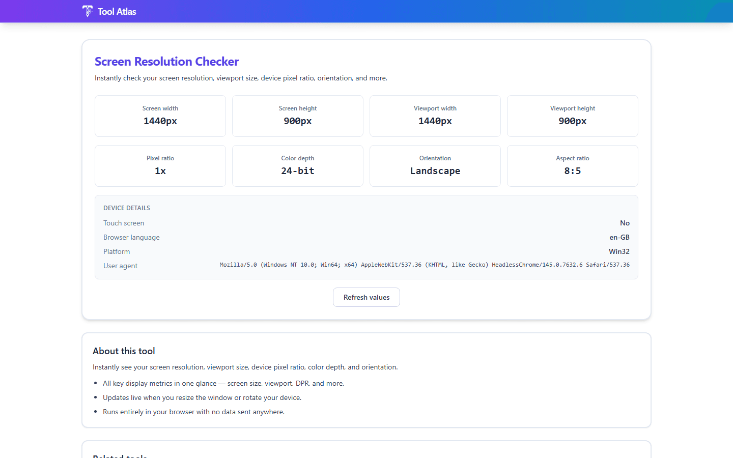 Tool Atlas: Free Online Toolbox screenshot 3