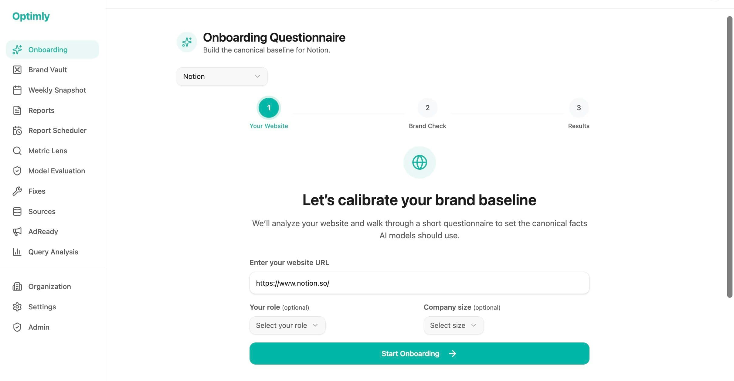 Optimly screenshot 1