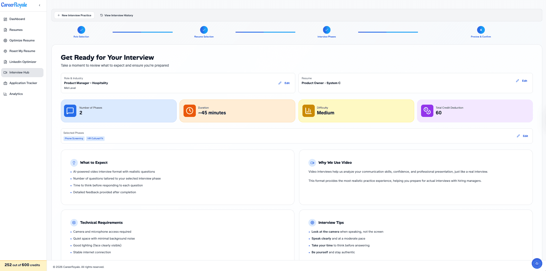 CareerRoyale screenshot 3