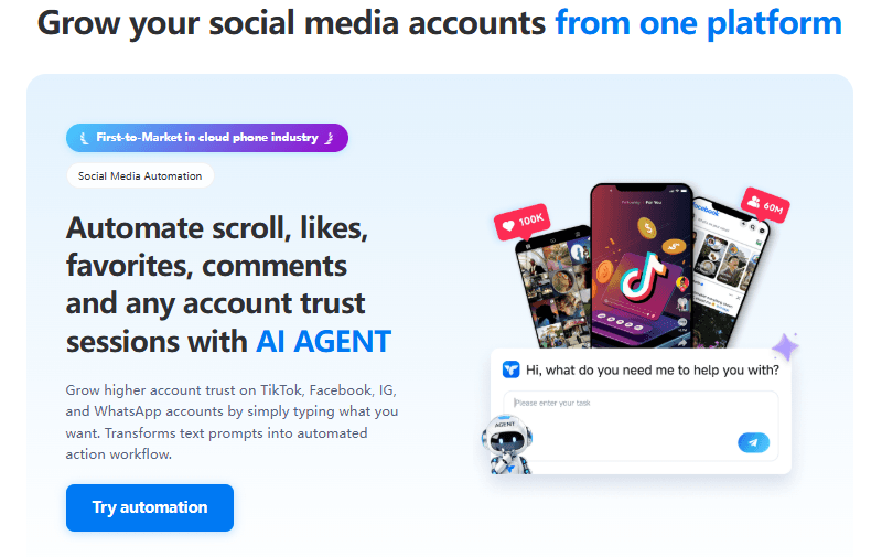 AI Social Media Automation- VMOSCloud screenshot 1