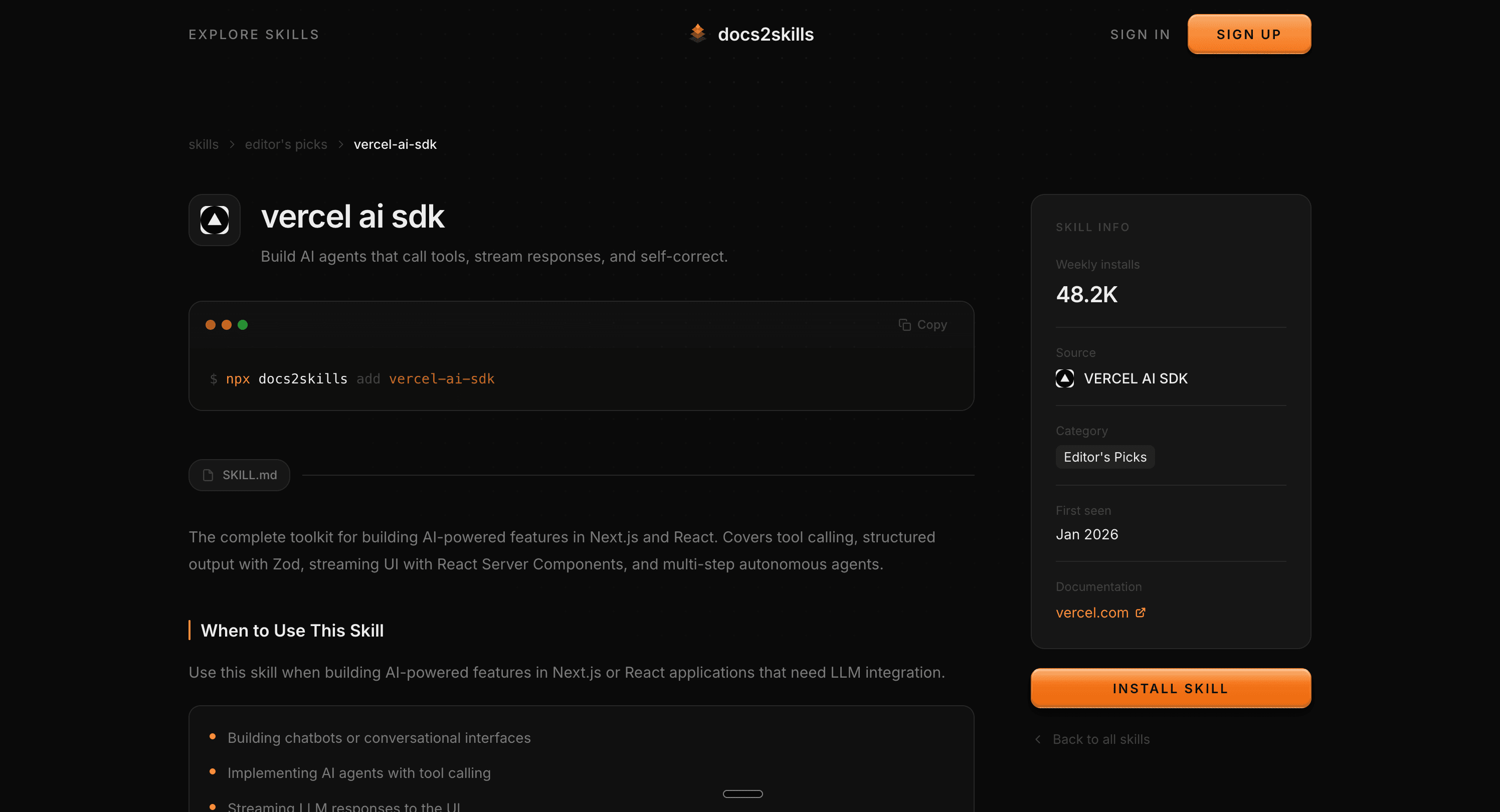 docs2skills screenshot 3
