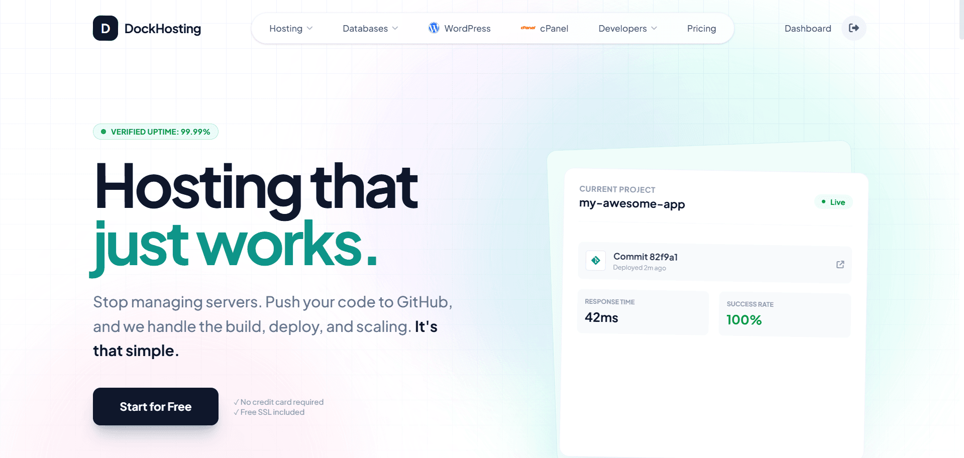 Dock Hosting screenshot 1
