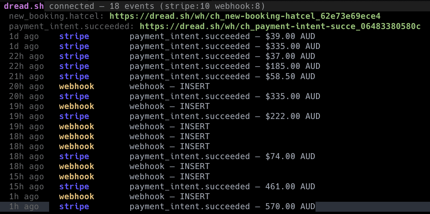 dread.sh screenshot 2