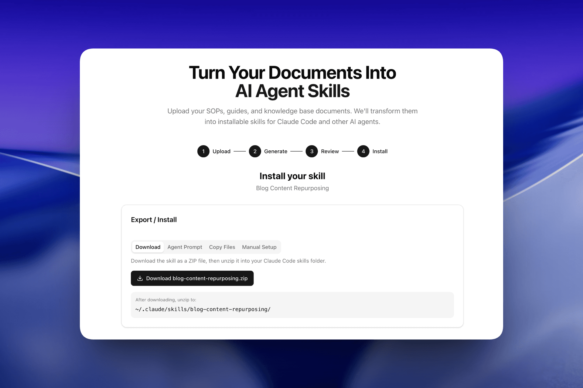 Skills for Agents screenshot 3