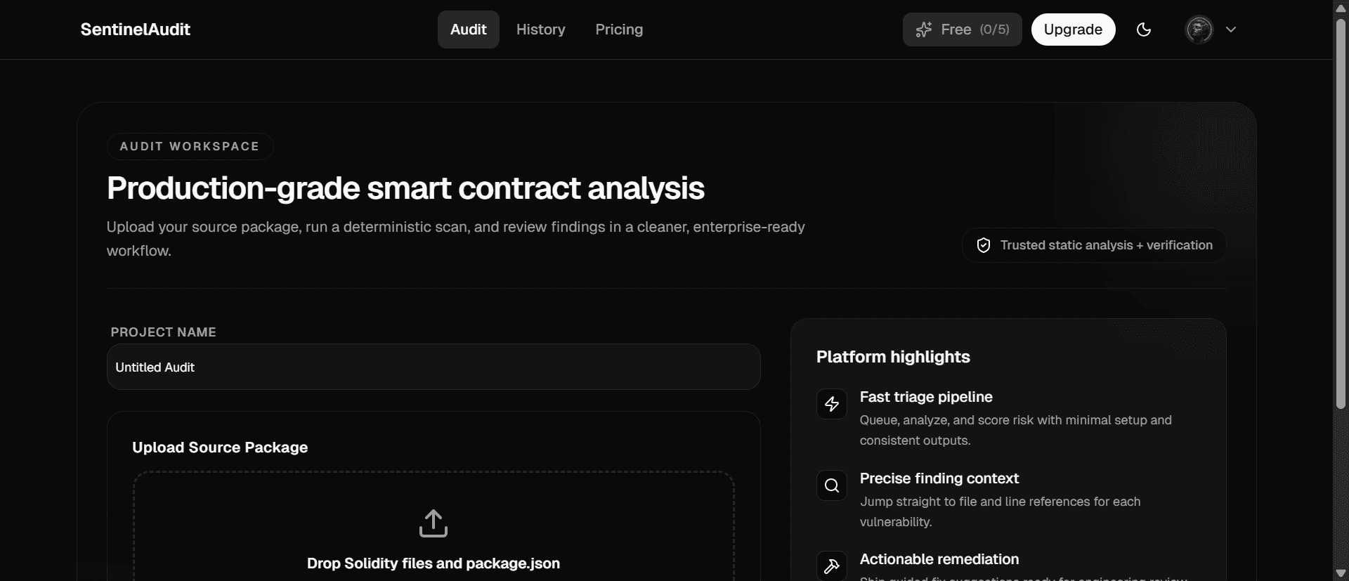 Sentinel Audit screenshot 2