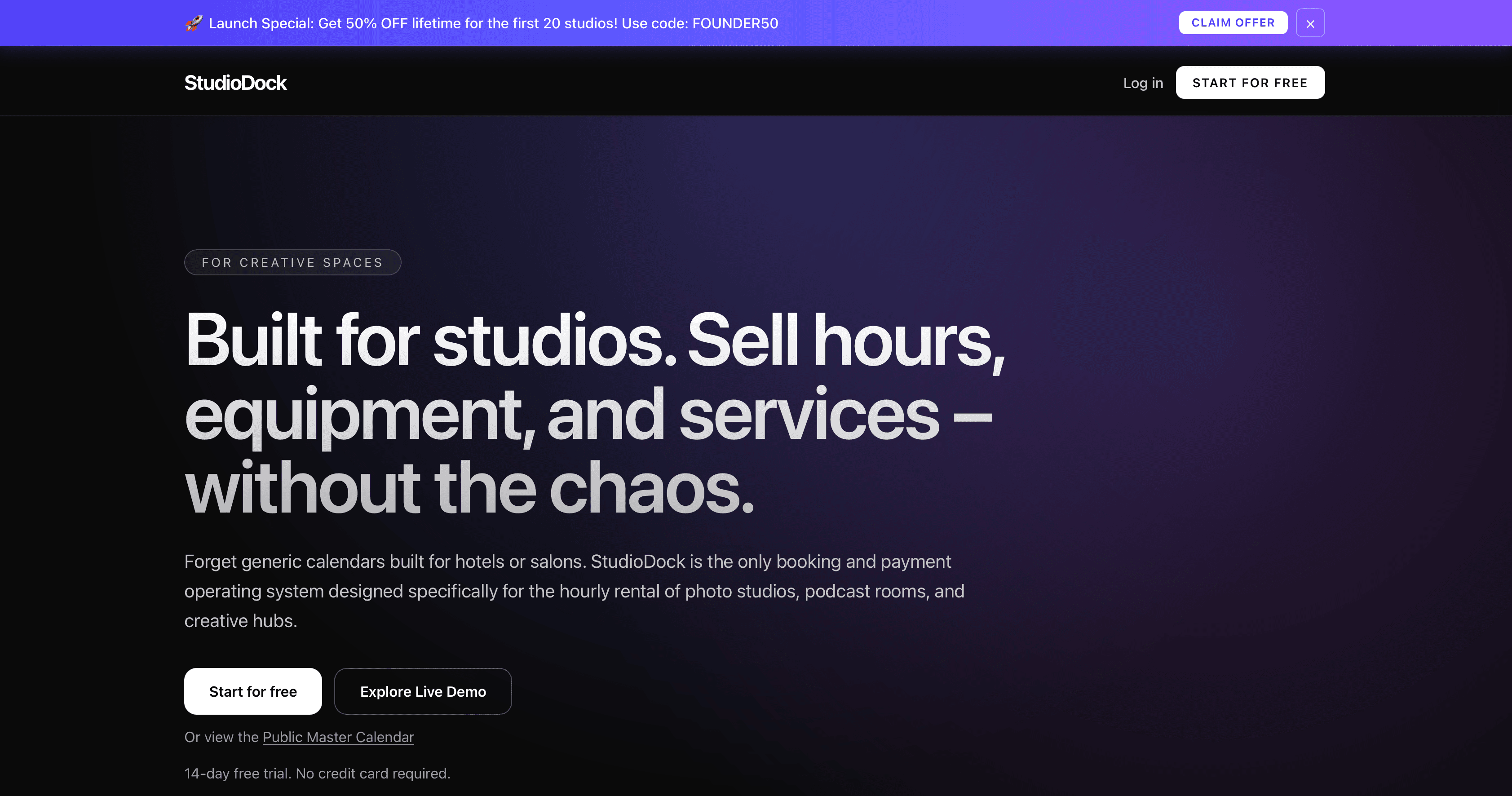 StudioDock screenshot 1