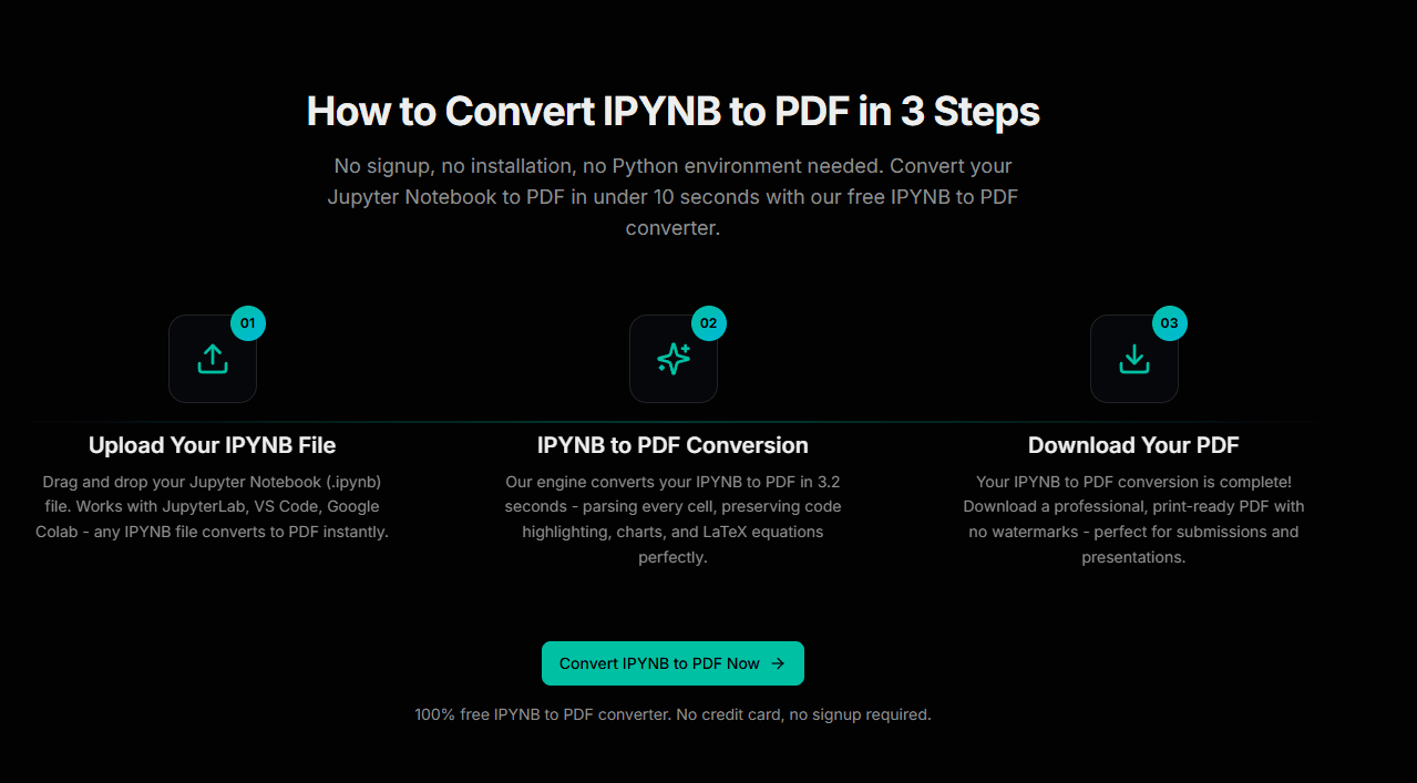 IPYNB to PDF Converter screenshot 3