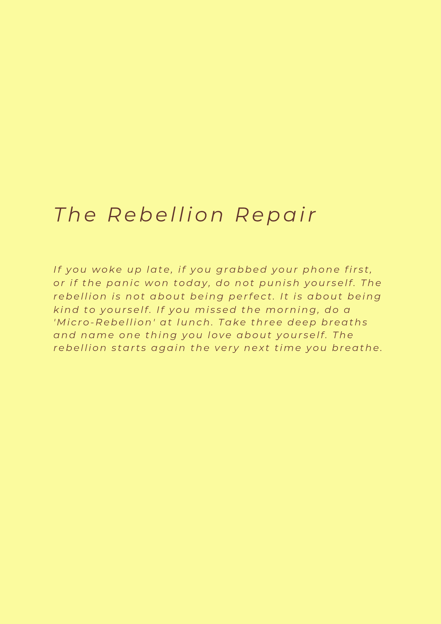 The 15 Minute Morning Rebellion screenshot 2