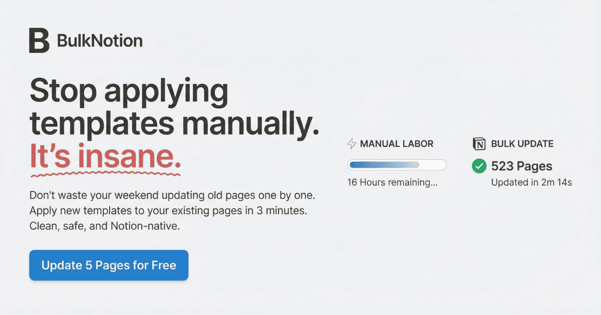 BulkNotion screenshot 2