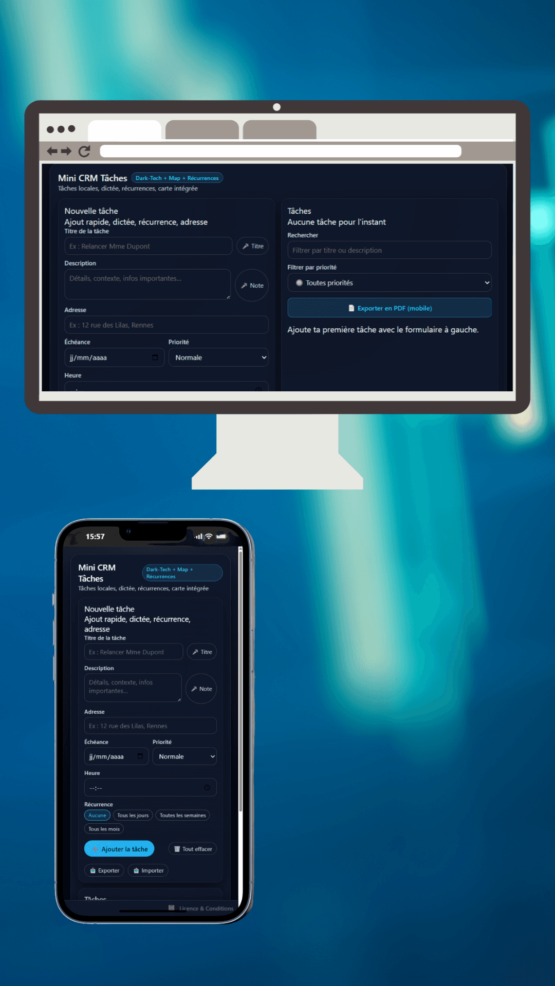 Mini CRM Vocal screenshot 4