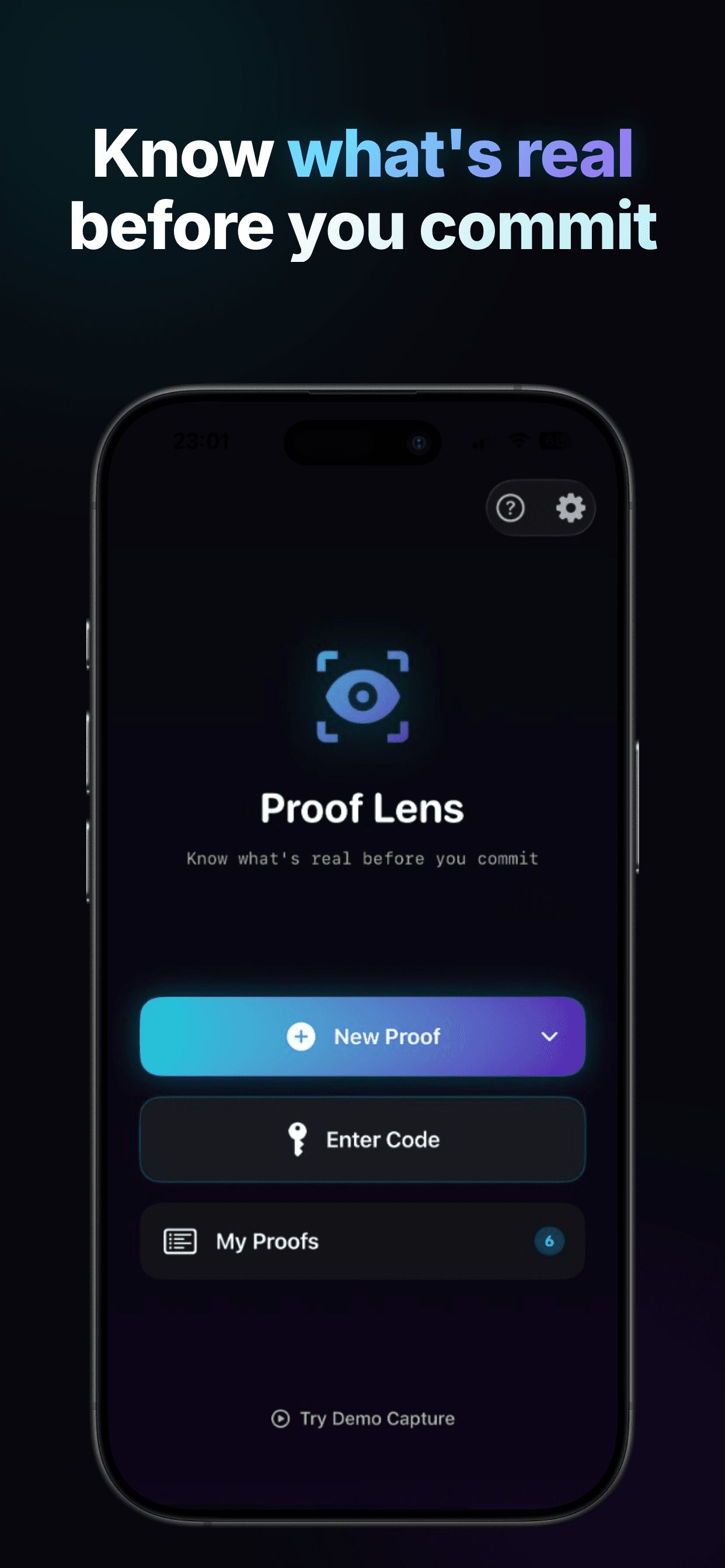 ProofLens screenshot 2