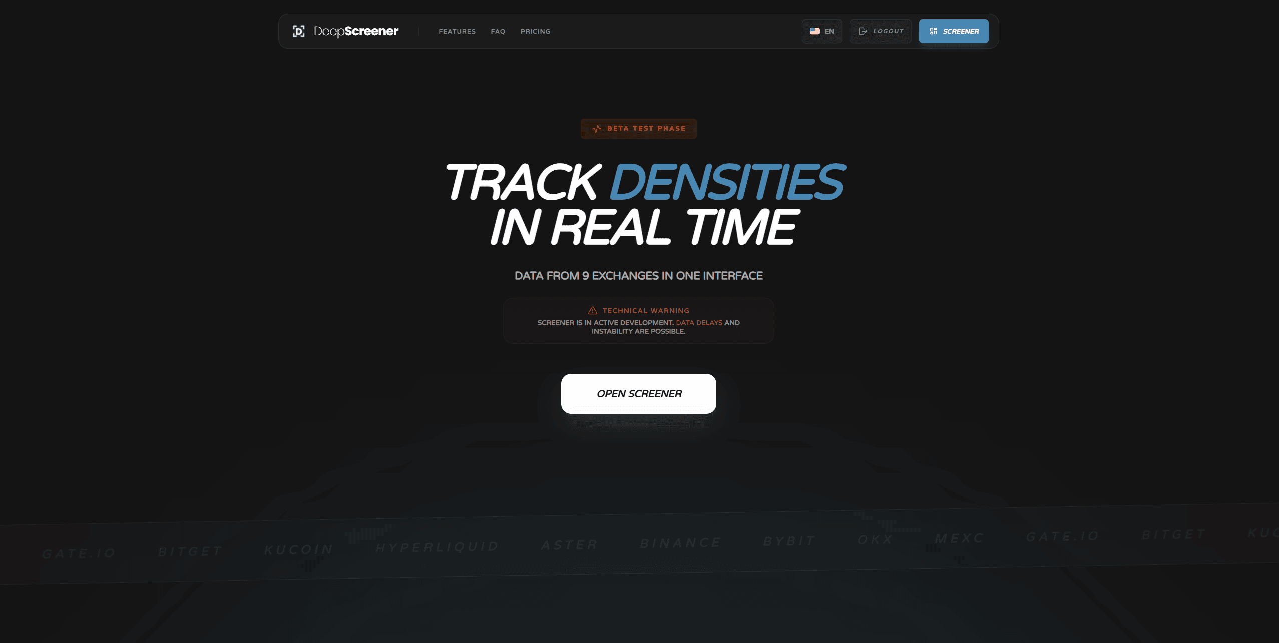 DeepScreener screenshot 1
