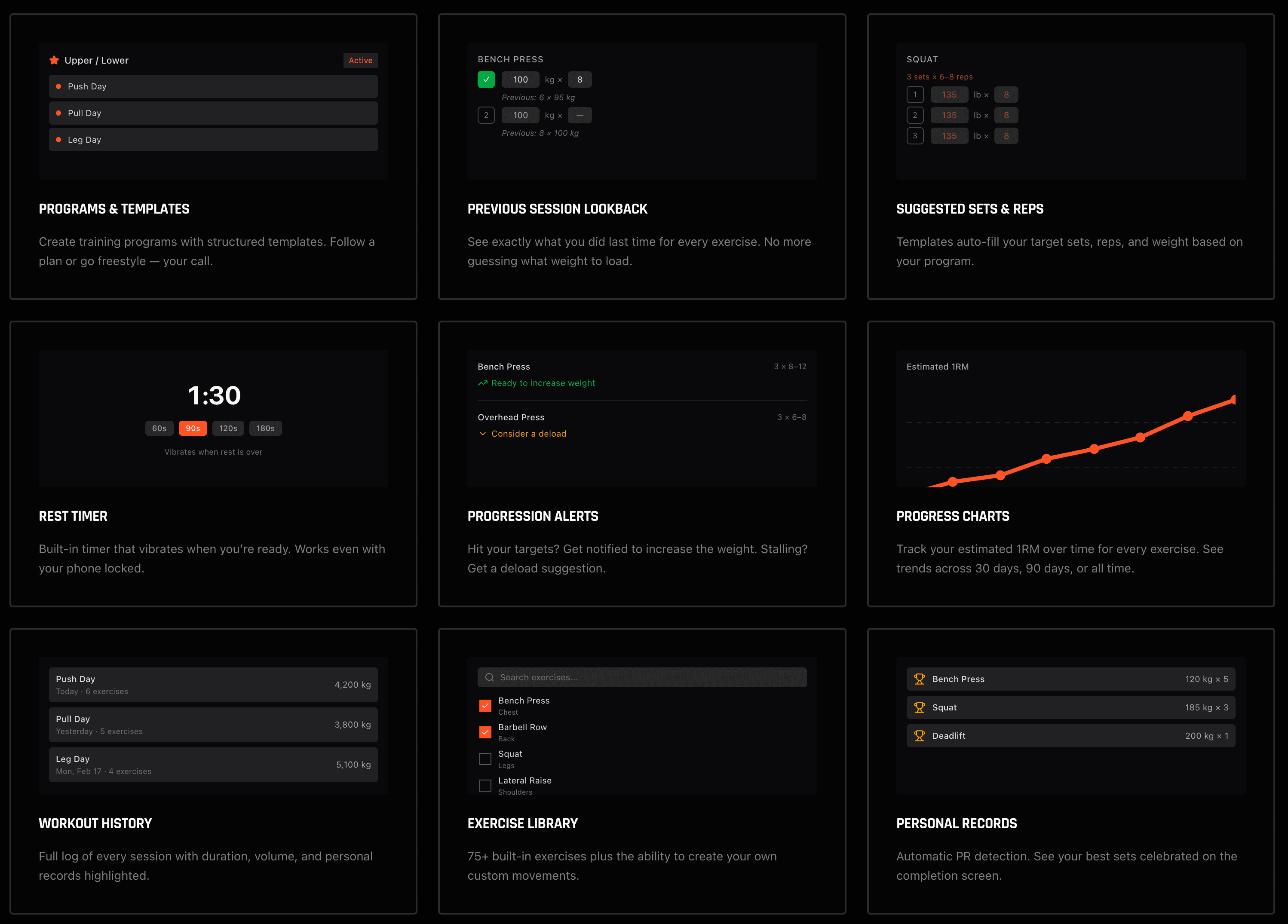 LogMySets screenshot 1