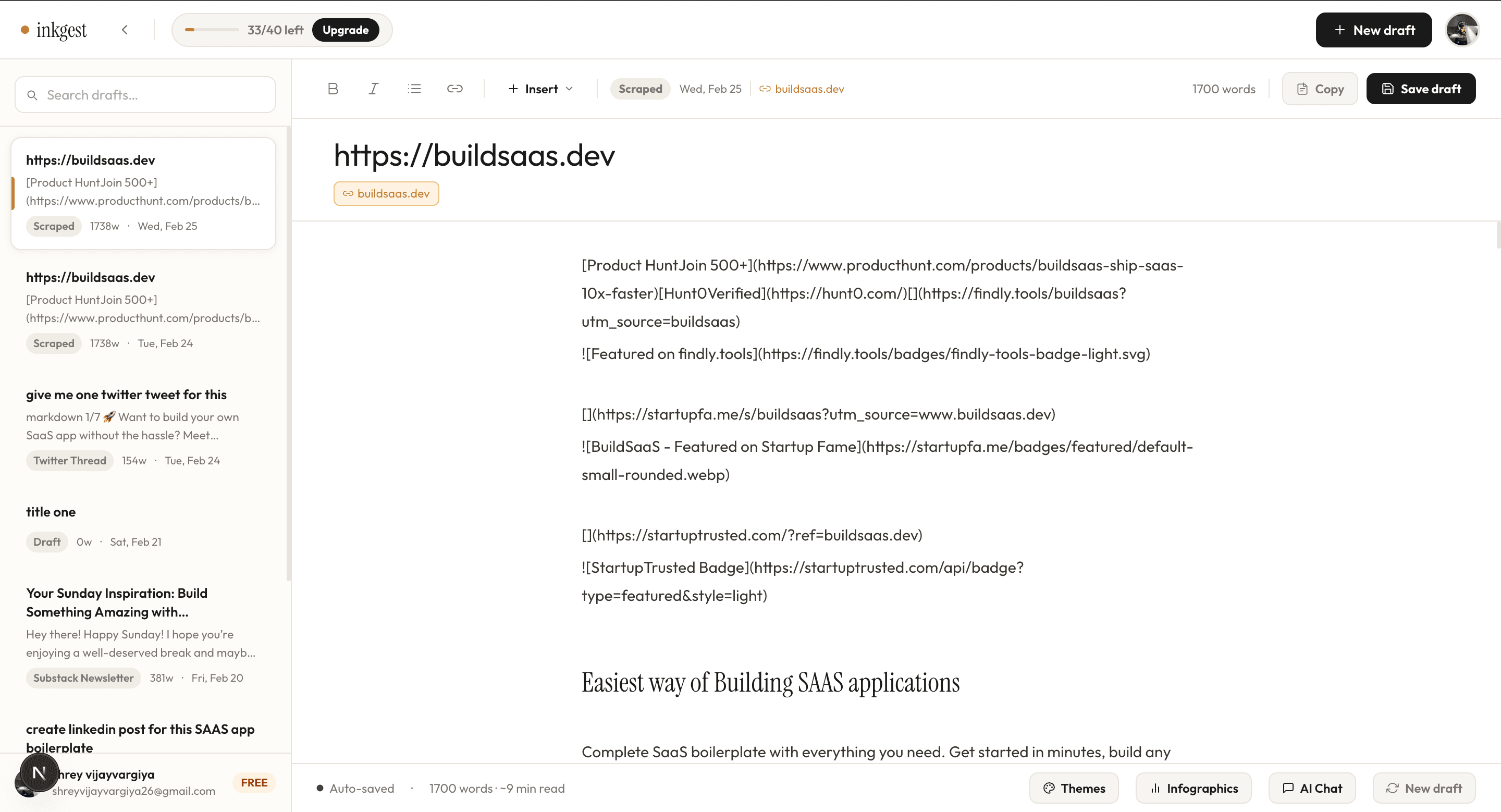 Inkgest: Link to Gest screenshot 3