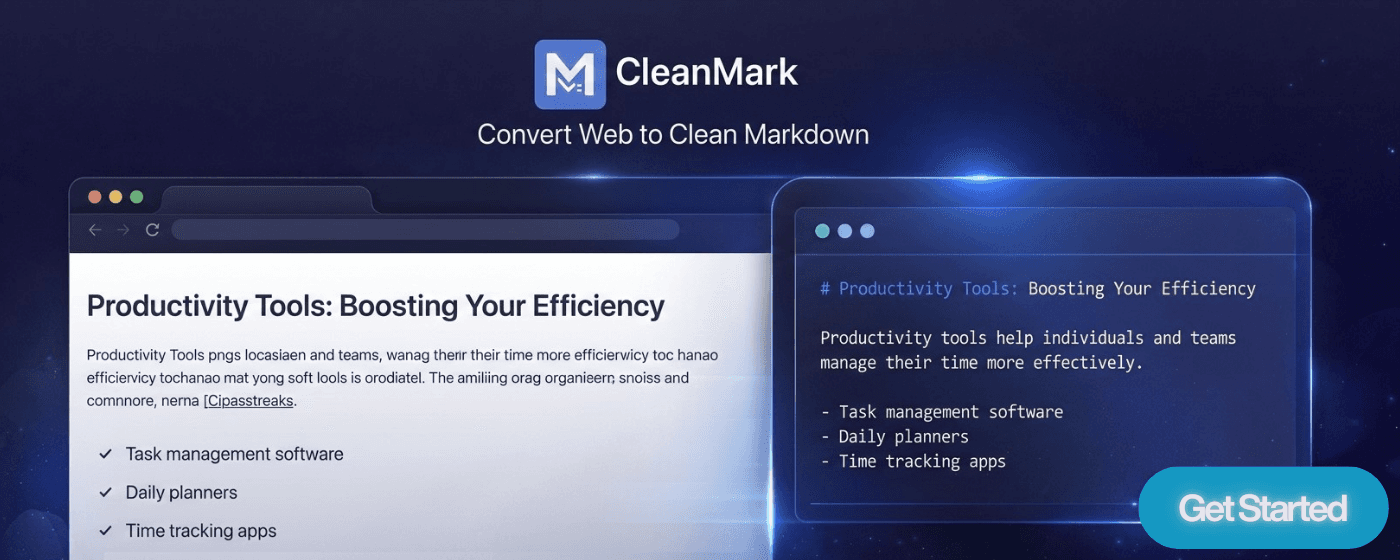 CleanMark - Smart Markdown Extractor screenshot 1