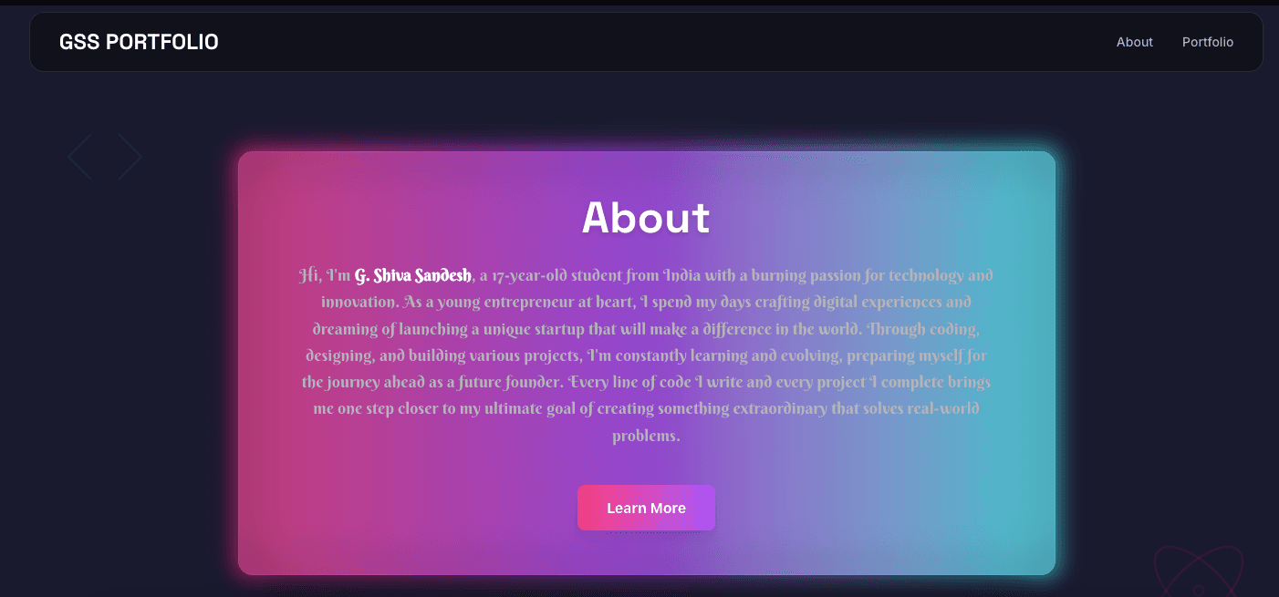 MY PORTFOLIO screenshot 2