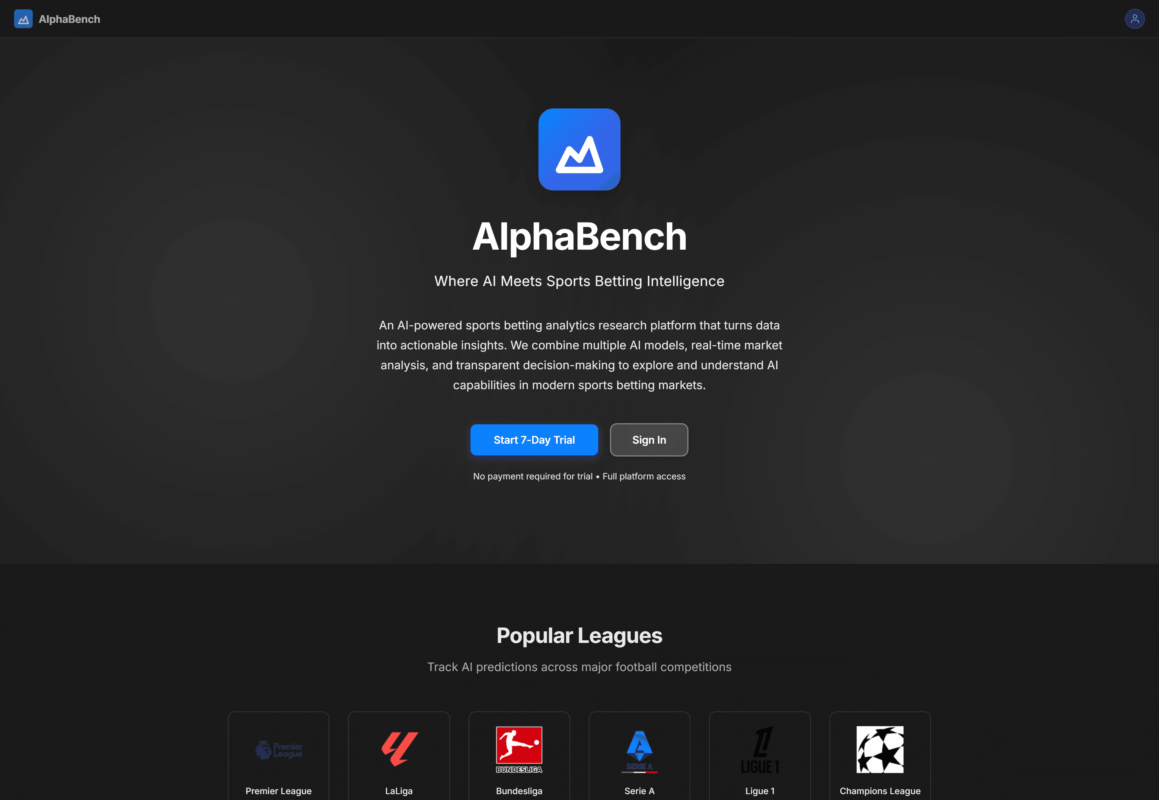AlphaBench screenshot 1
