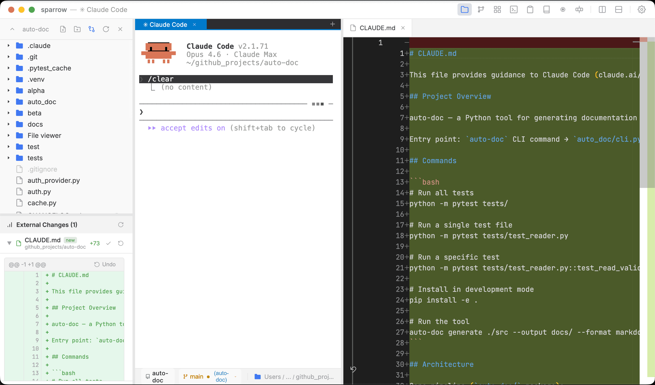 Sparrow screenshot 3