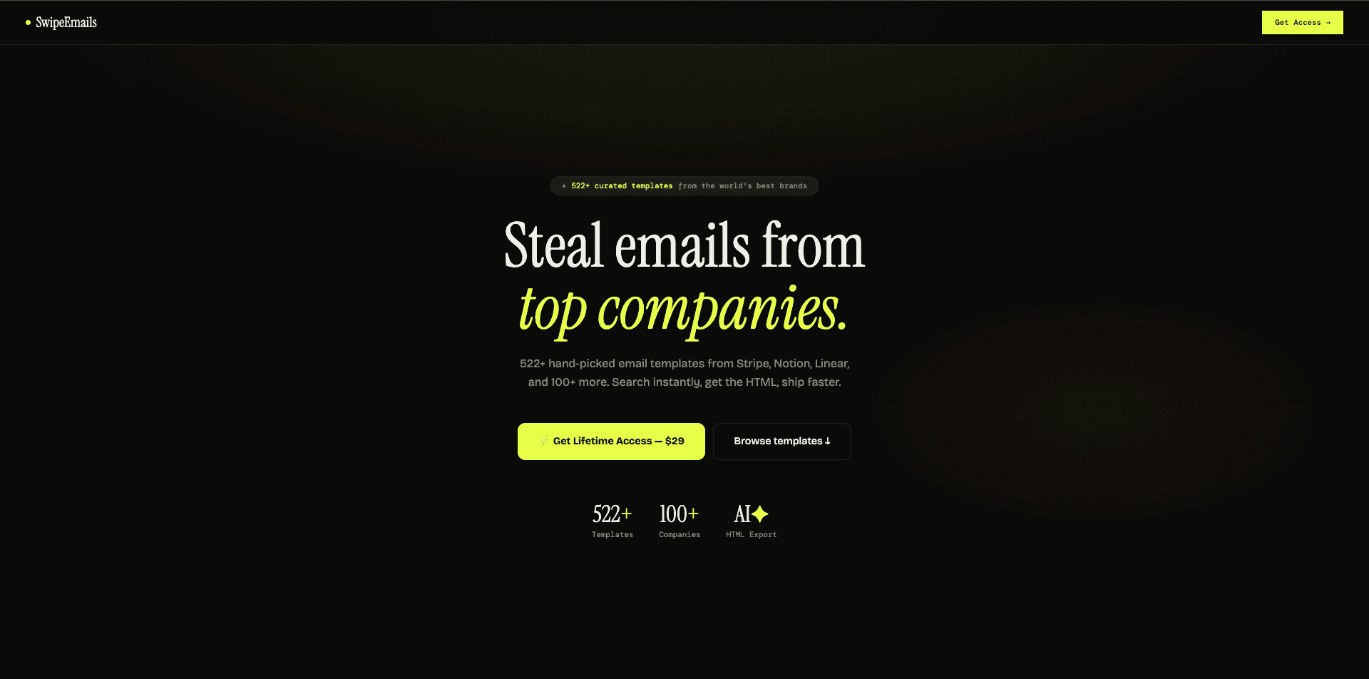 SwipeEmails screenshot 1