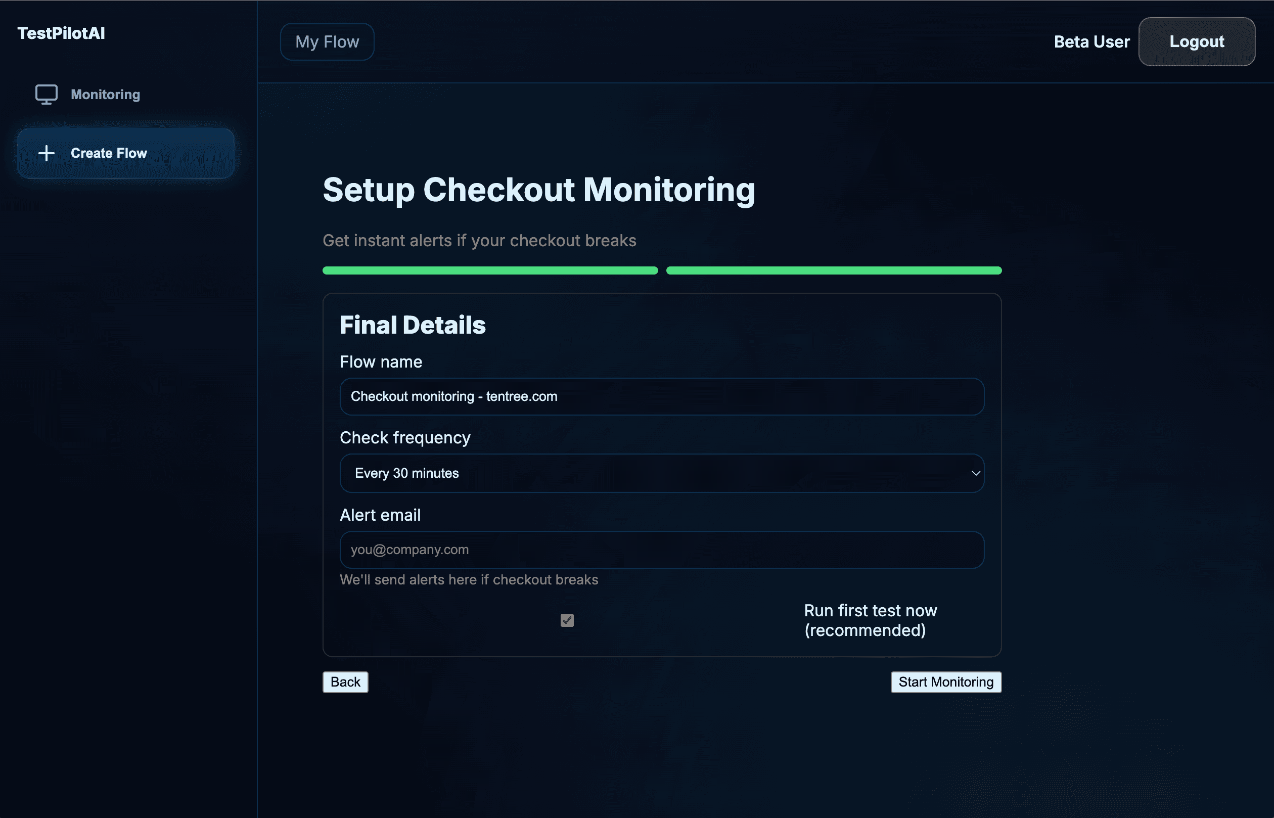 TestPilotAI screenshot 4