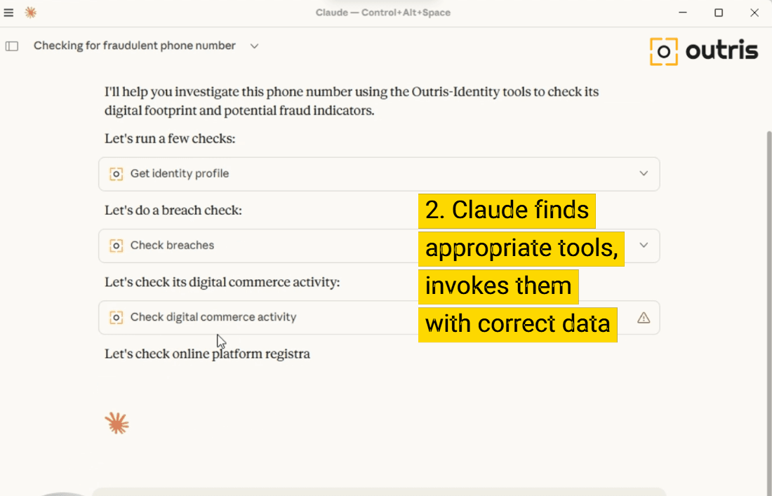 Outris Identity MCP screenshot 4