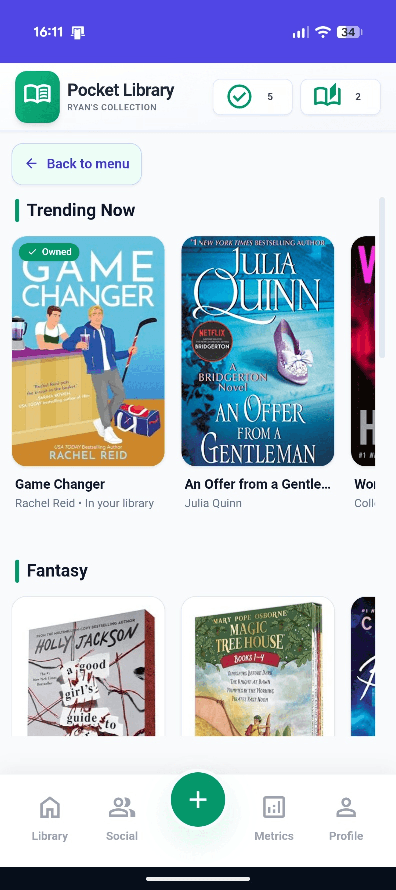 PocketLIbrary screenshot 1