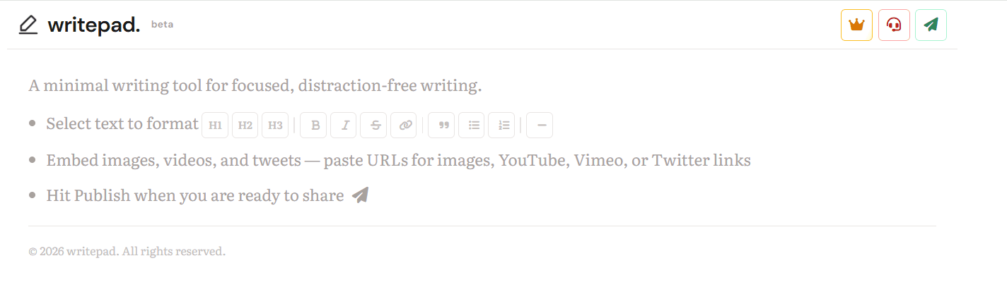 Writepad screenshot 1