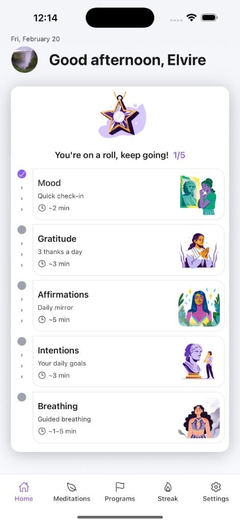 Erenya: Meditation & Wellness screenshot 1