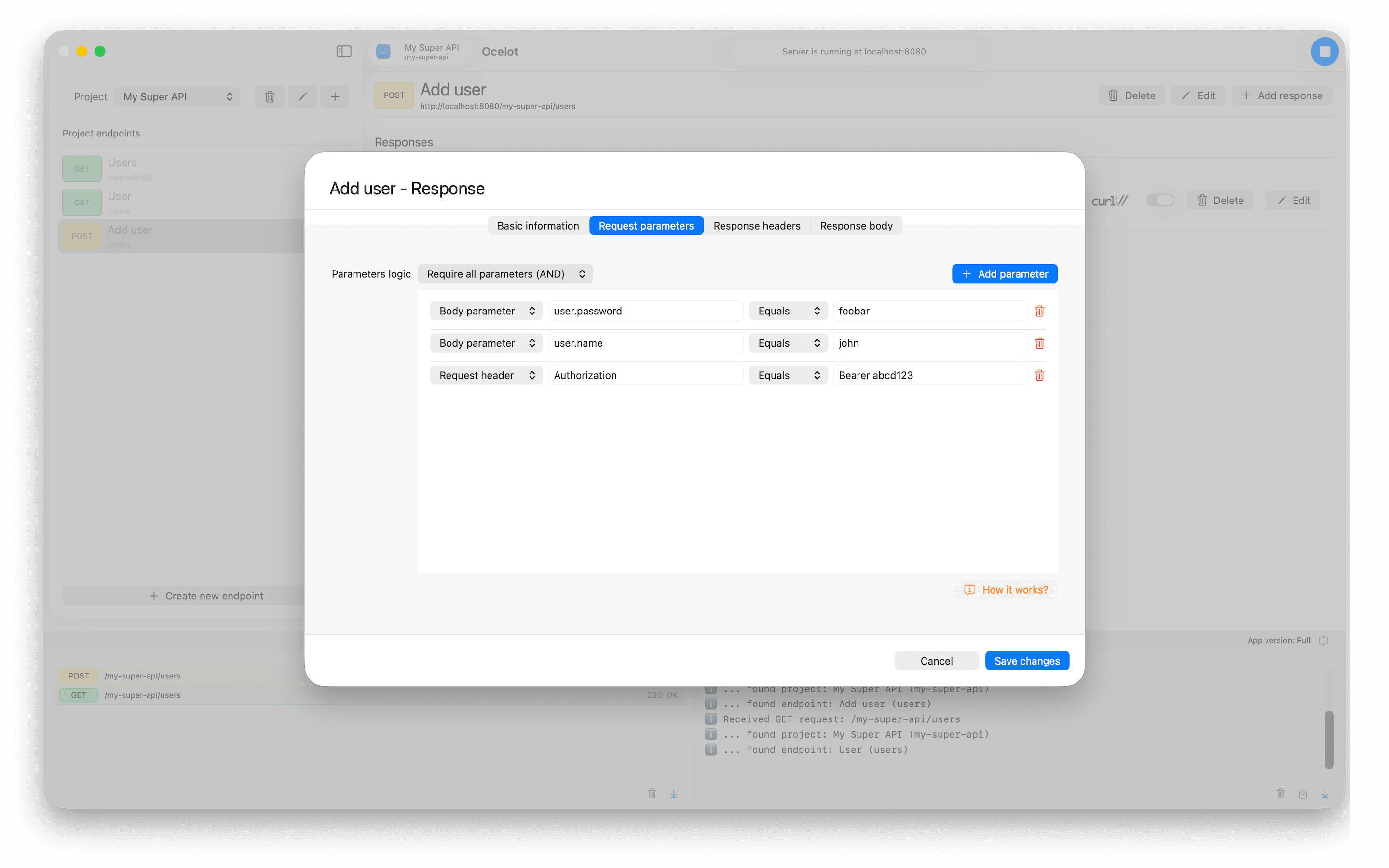 Ocelot API Mocker screenshot 4