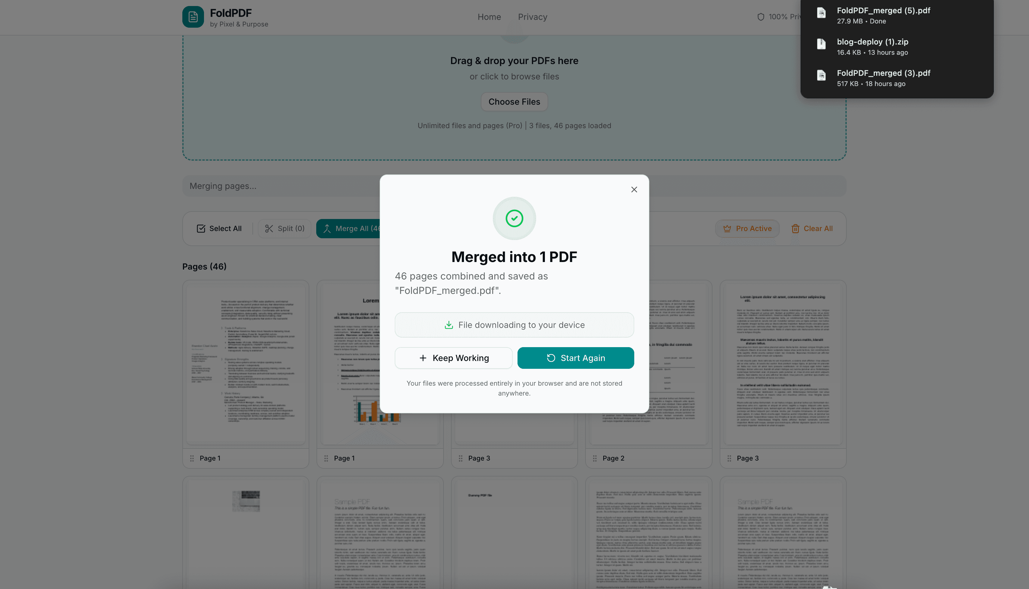 FoldPDF screenshot 4