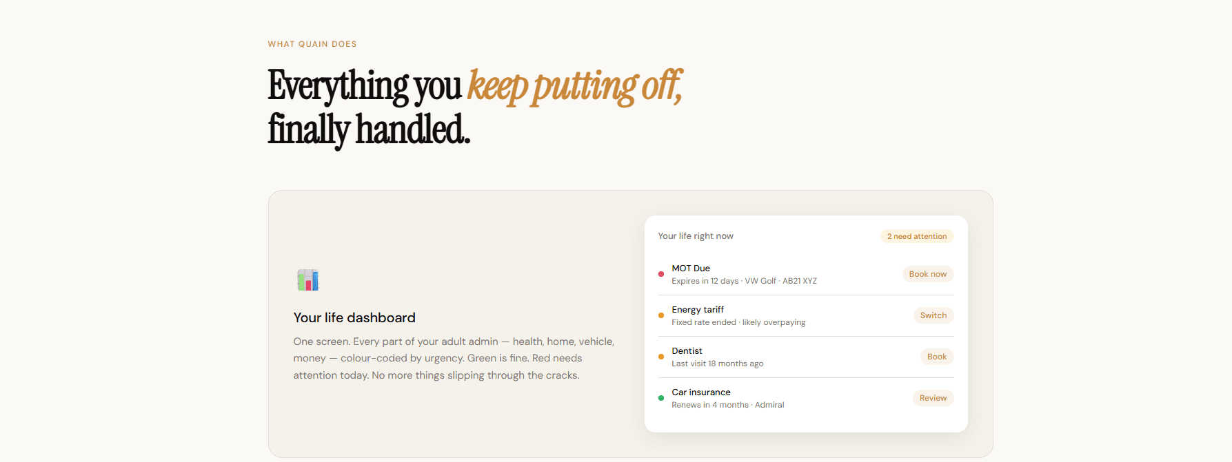 Quain - Life, handled screenshot 1