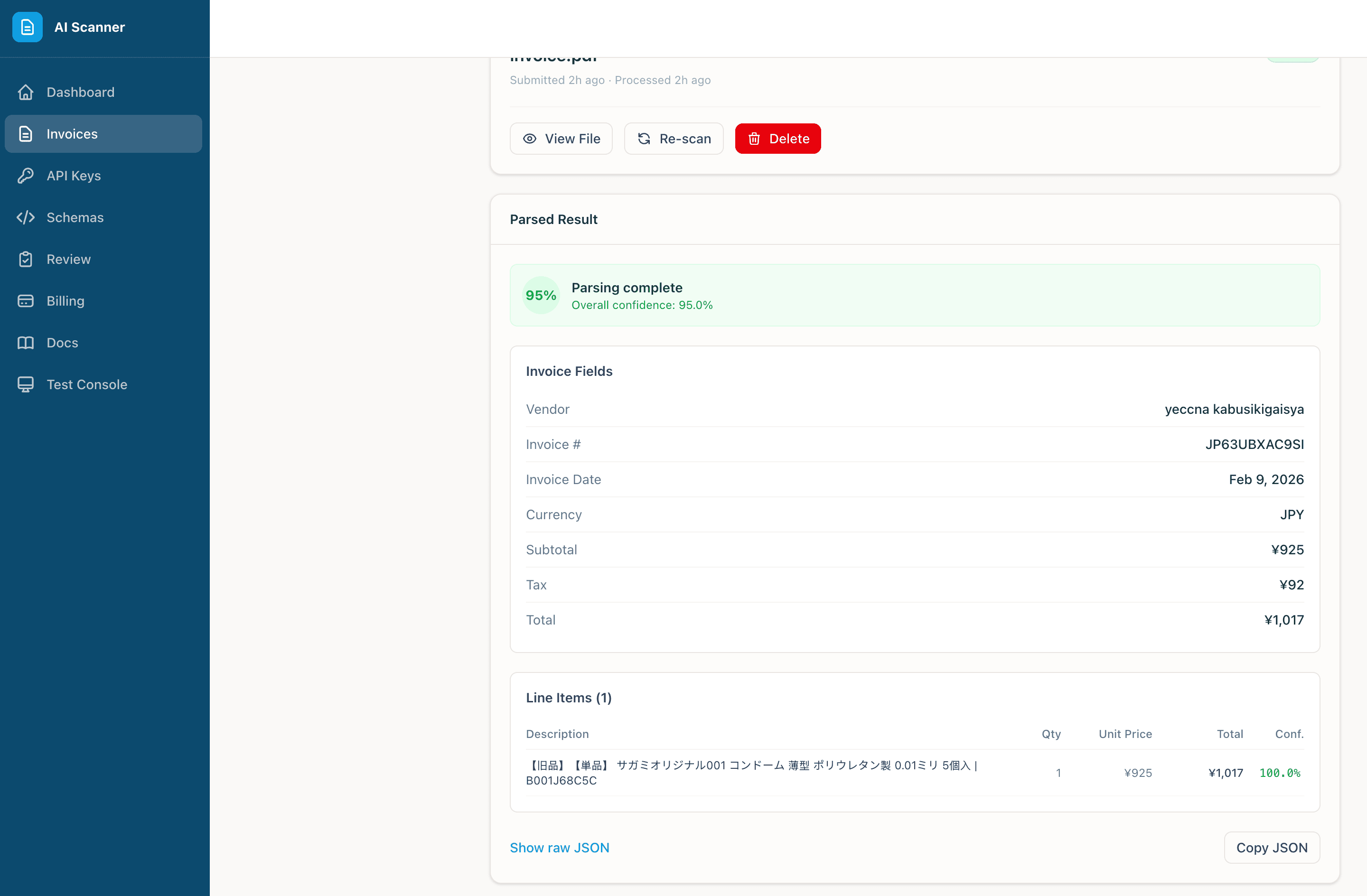 AI Scnr - Invoice AI Scanner screenshot 4