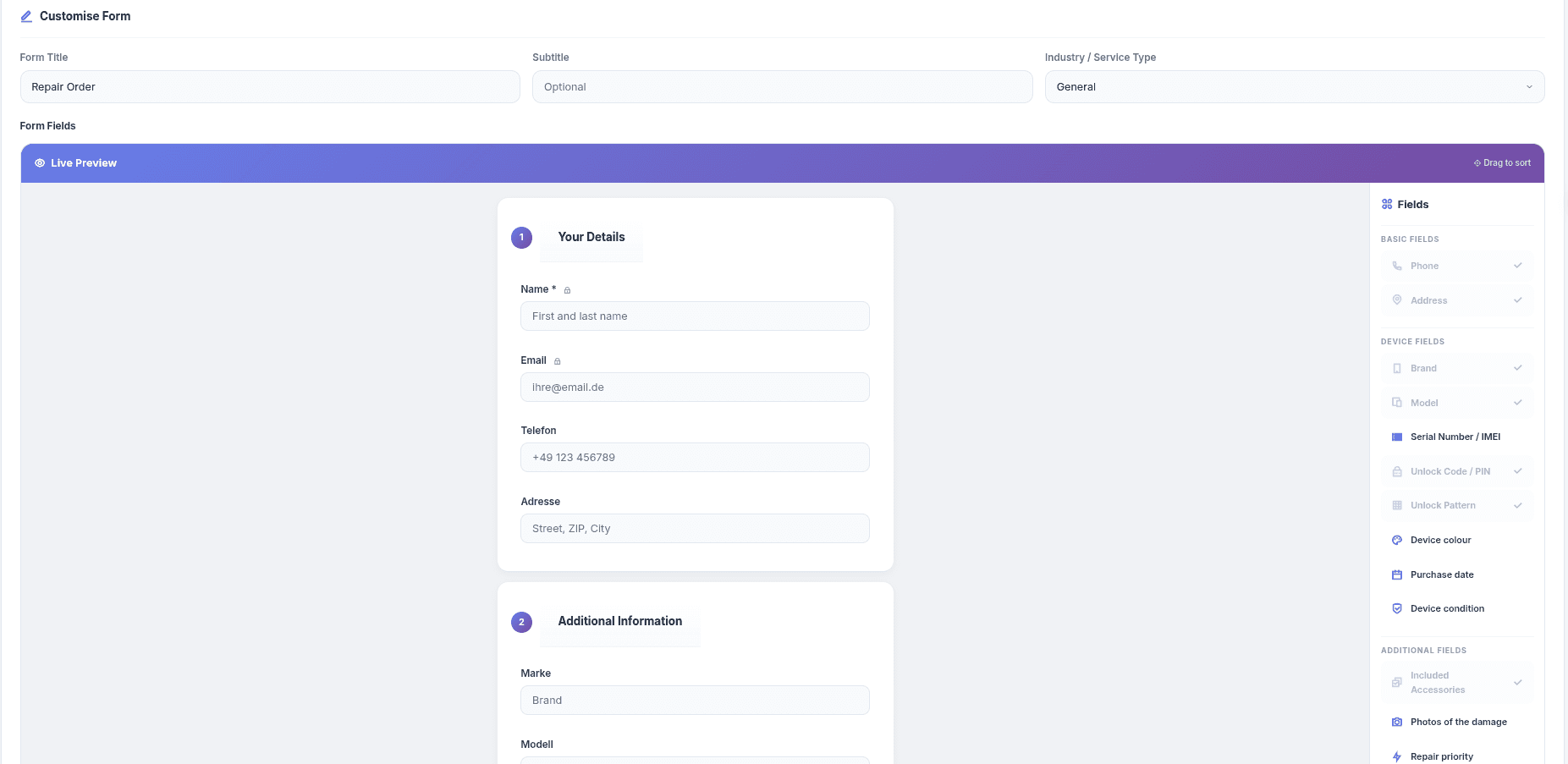 Reparaturpass screenshot 4