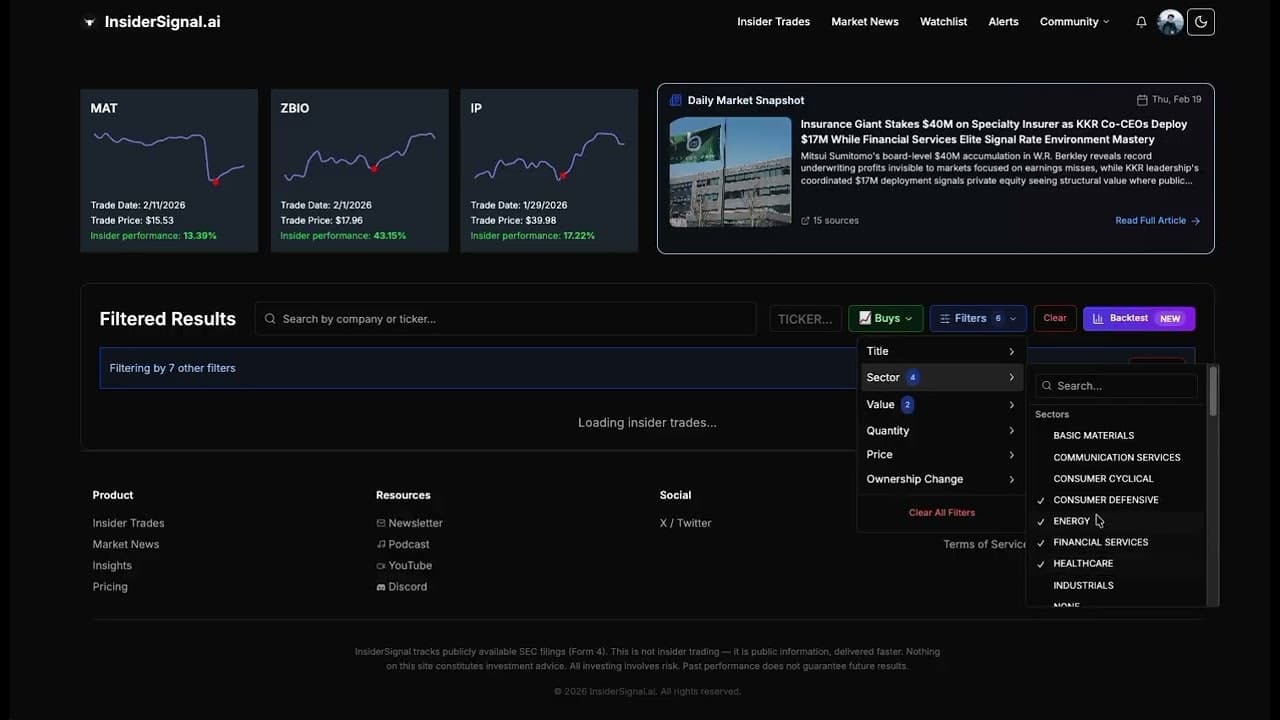 Insider Signal AI screenshot 1