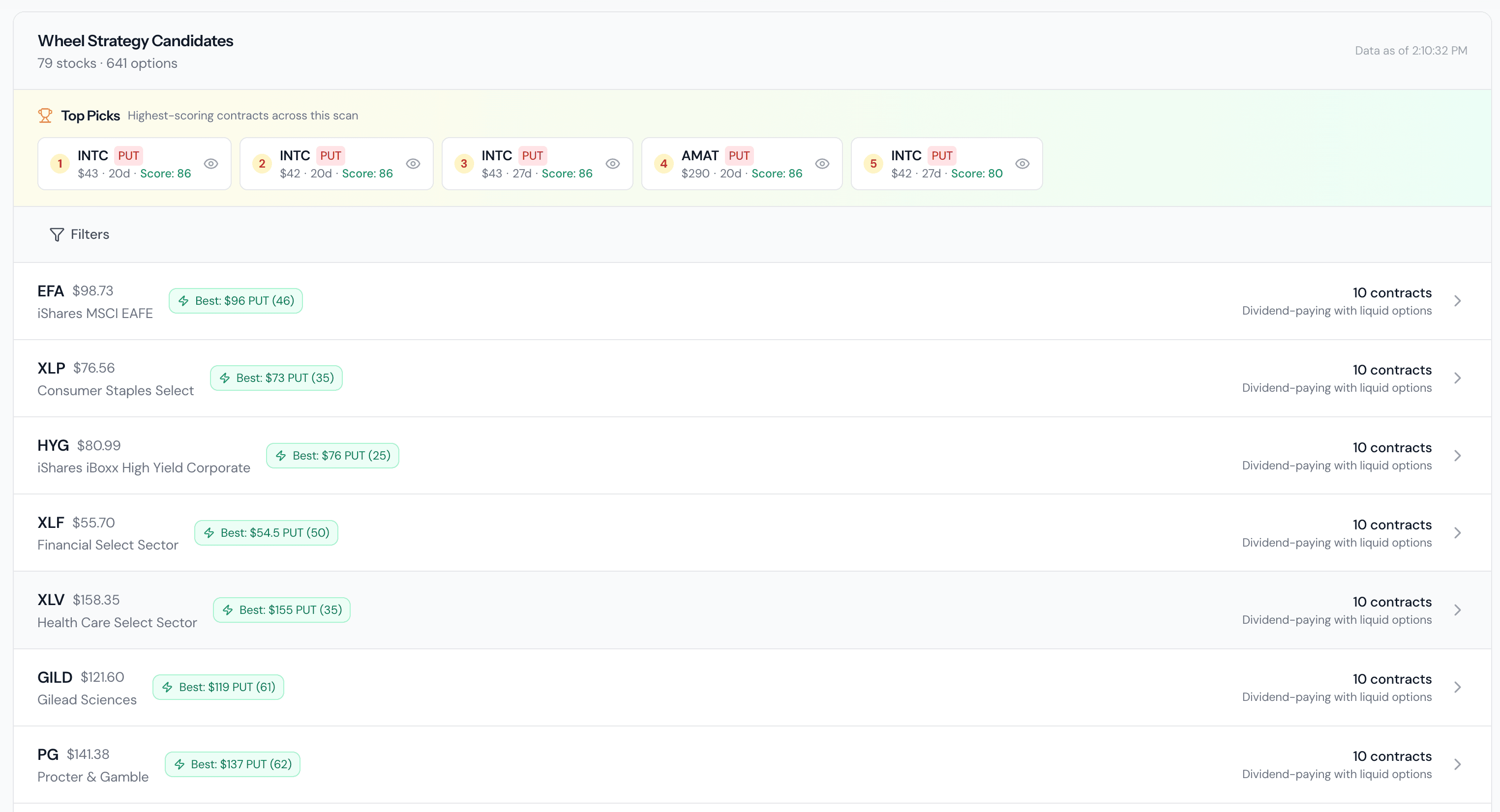 Optioneer screenshot 8