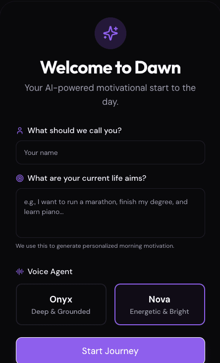Morning Motivator –AI Voice Alarm System screenshot 1