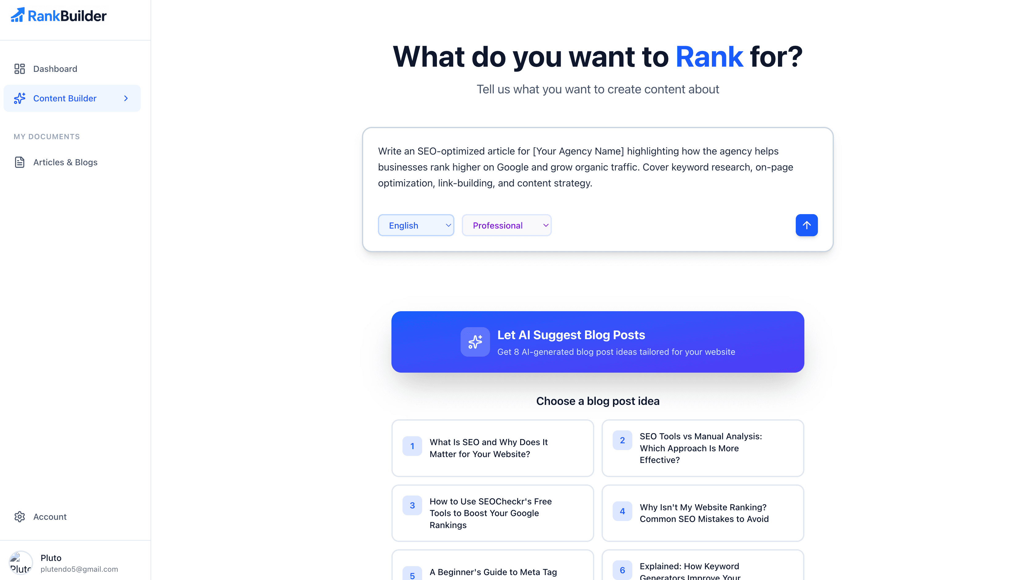 RankBuilder.ai screenshot 2