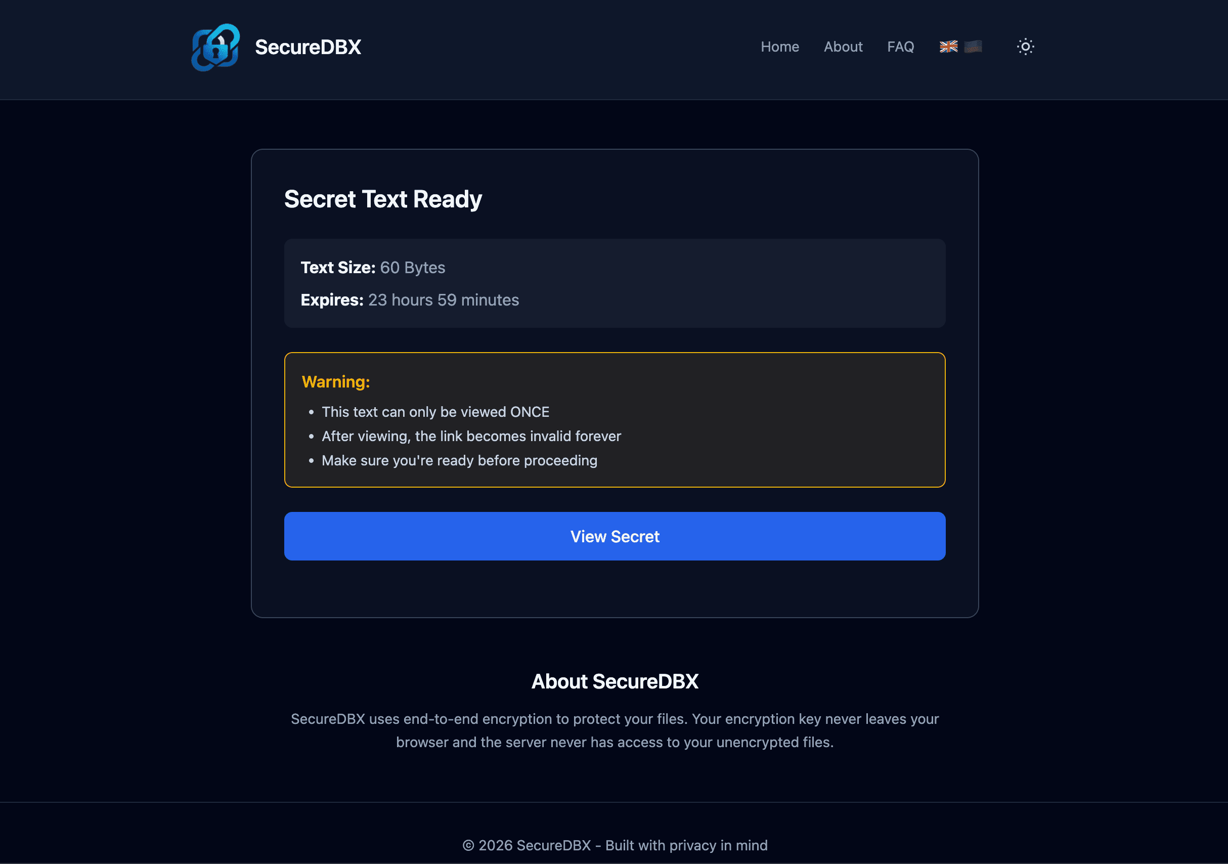 SecureDBX screenshot 4
