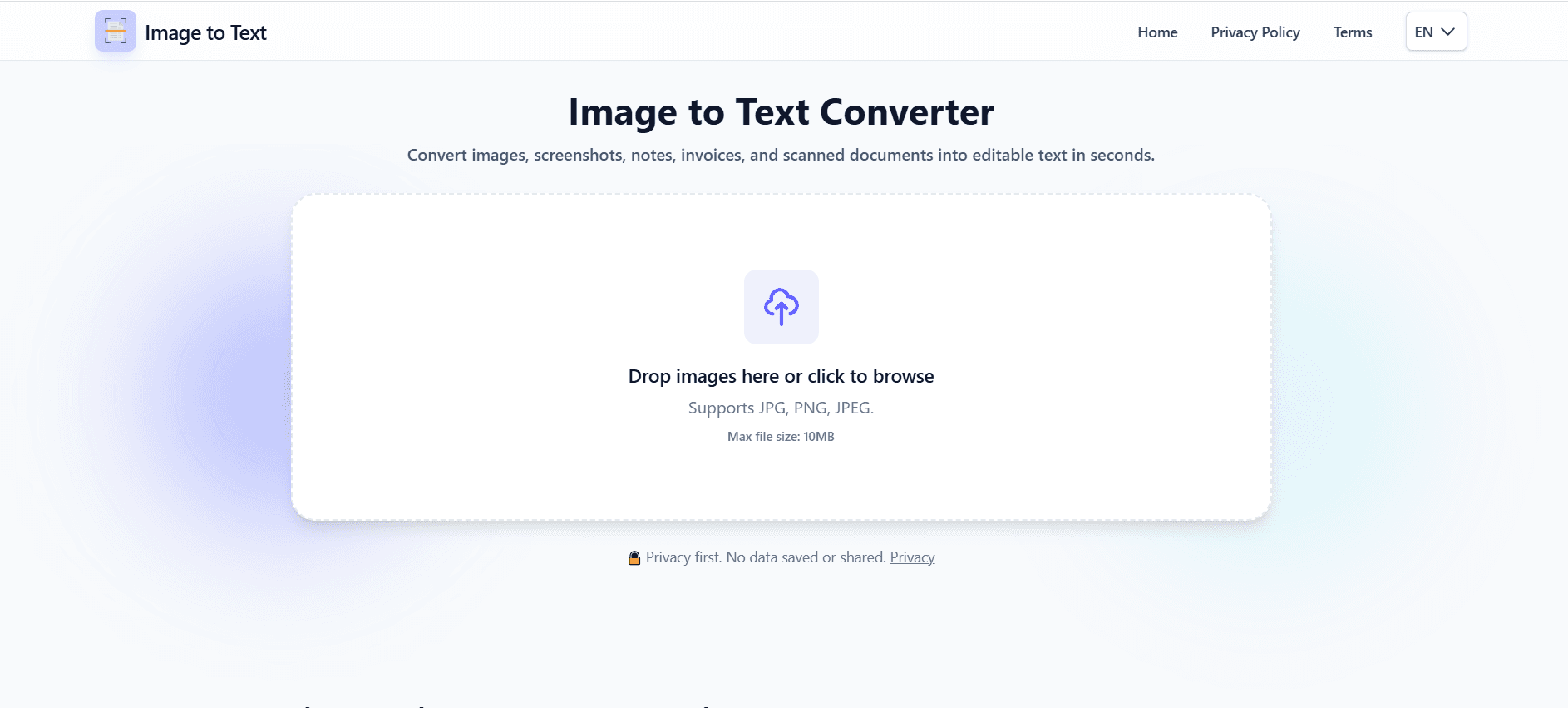 Image to Text screenshot 1