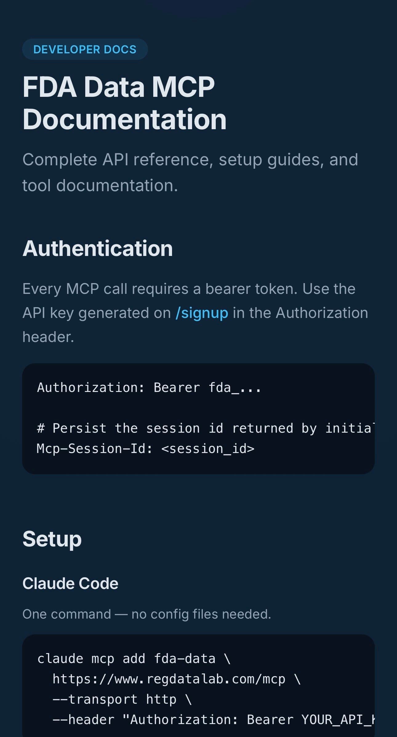 FDA Data MCP screenshot 3