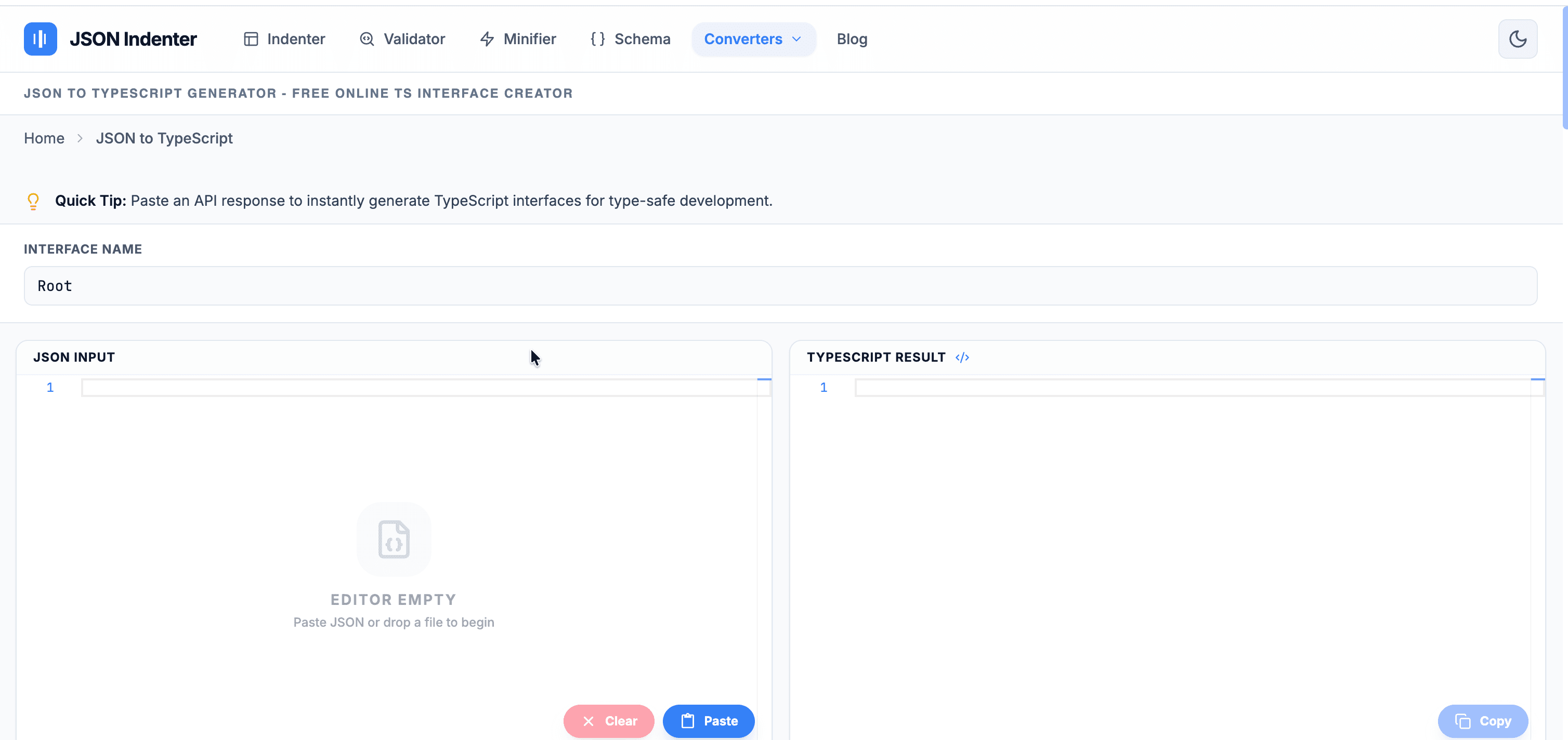 JSON Indenter screenshot 2