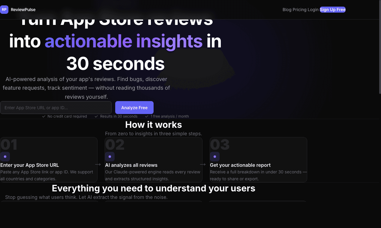 ReviewPulse screenshot 1