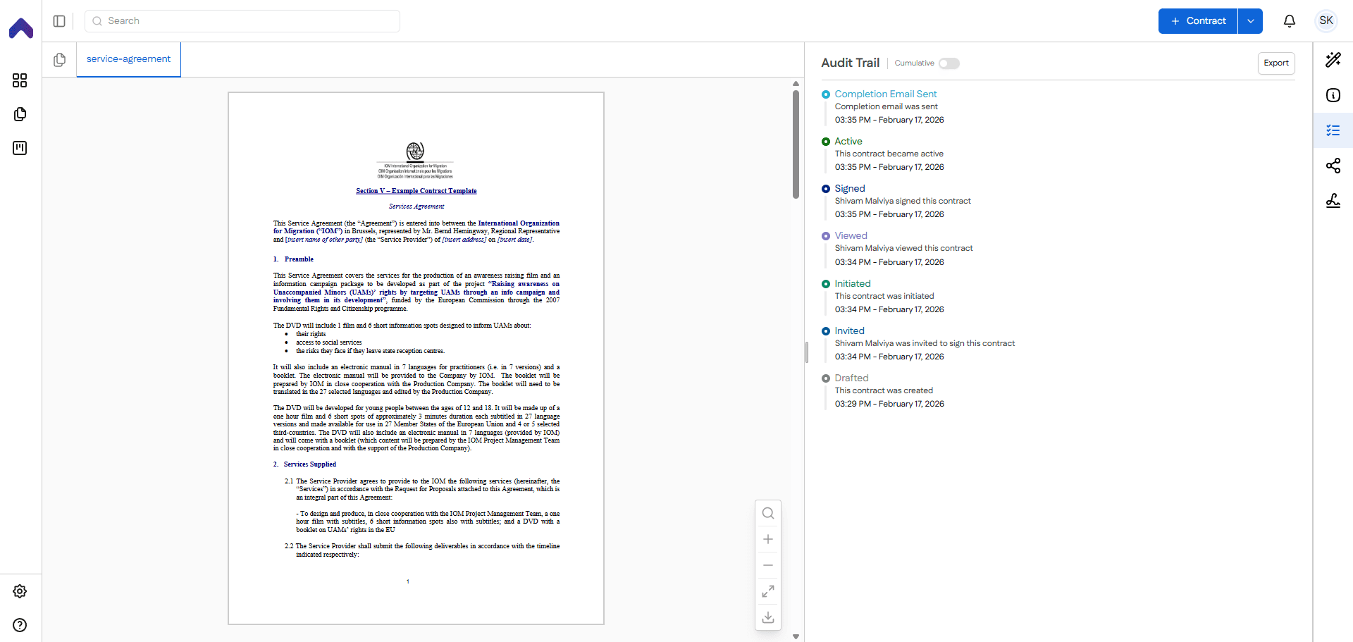 ContractSPAN screenshot 7