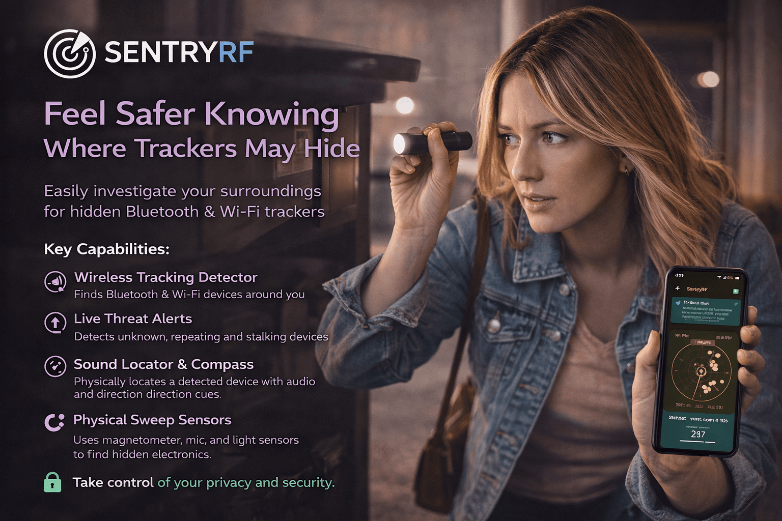 SentryRF Counter-Surveillance Scanner screenshot 13
