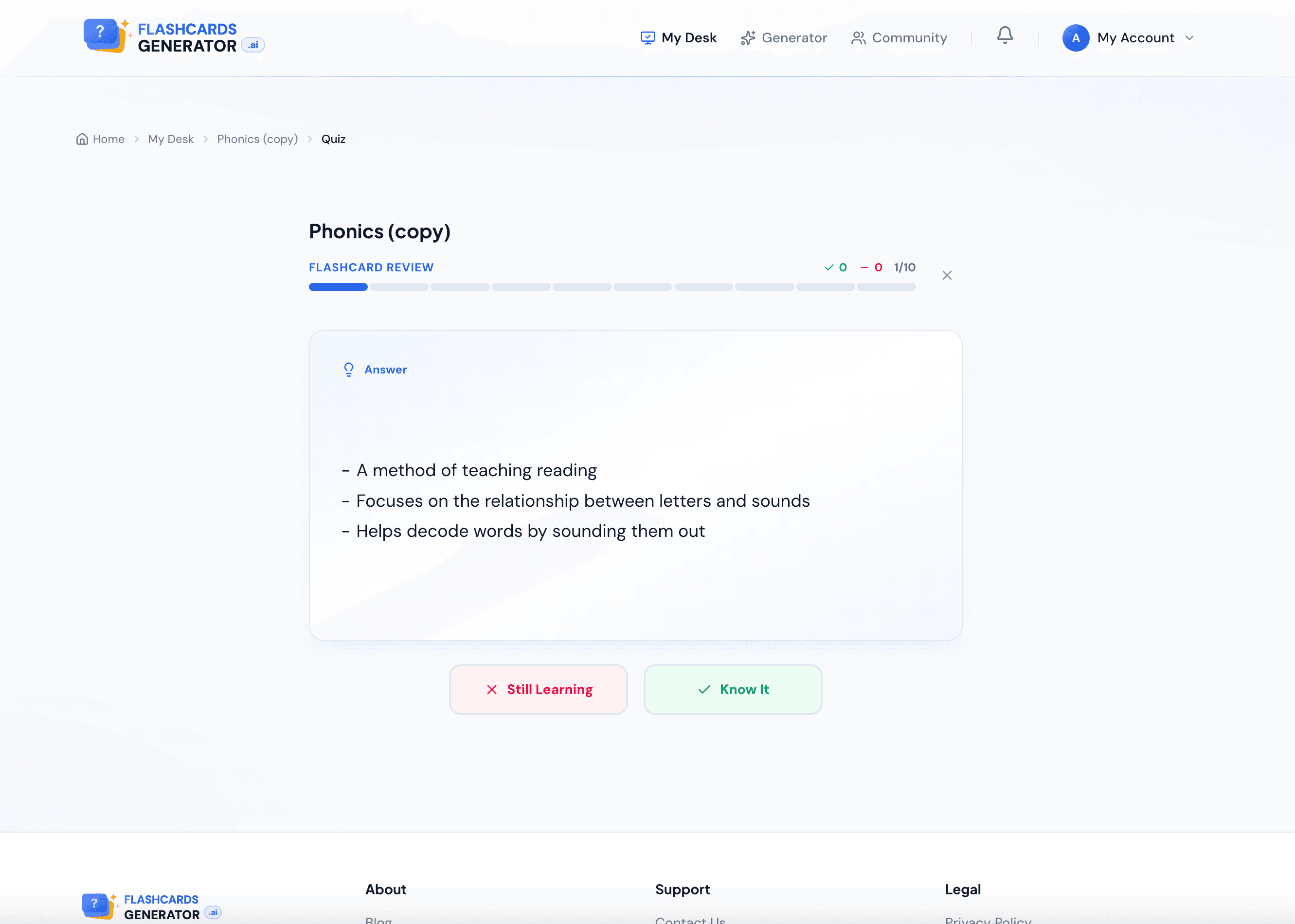 FlashCardsGenerator.ai screenshot 4