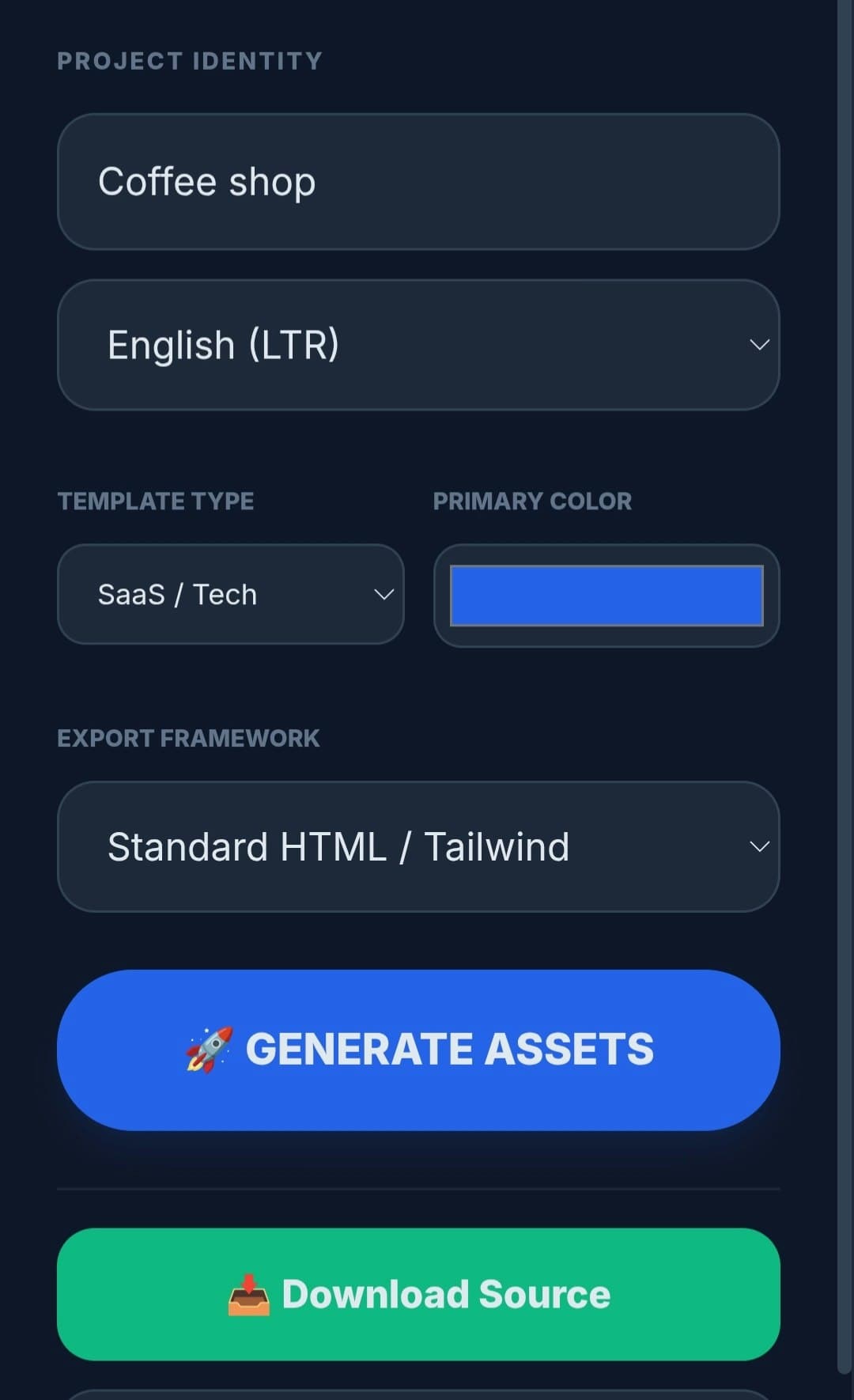 AI Landing Page Generator screenshot 1