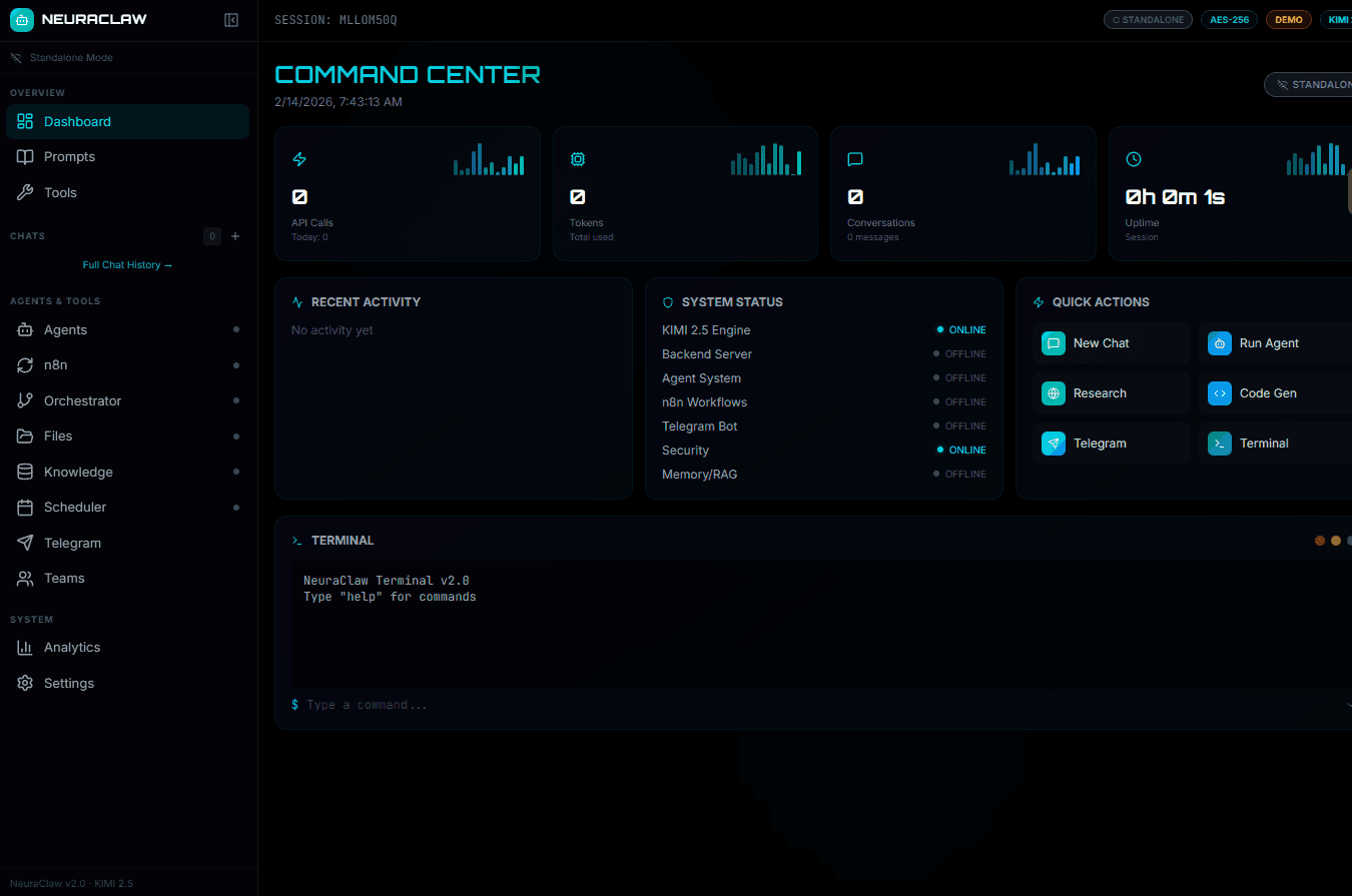 NeuraClaw AI screenshot 2