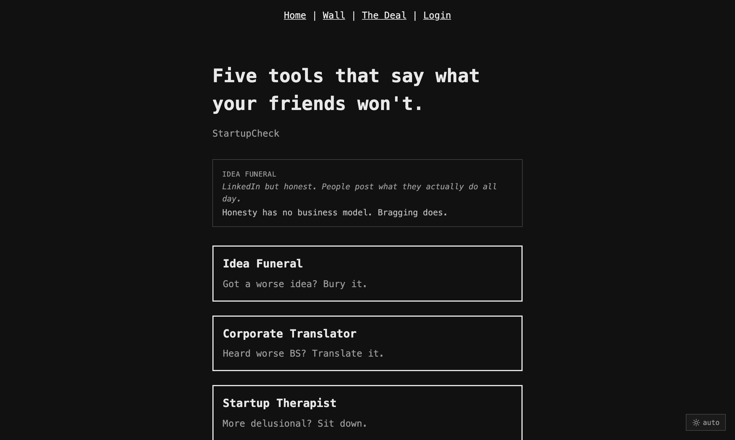 StartupCheck screenshot 1