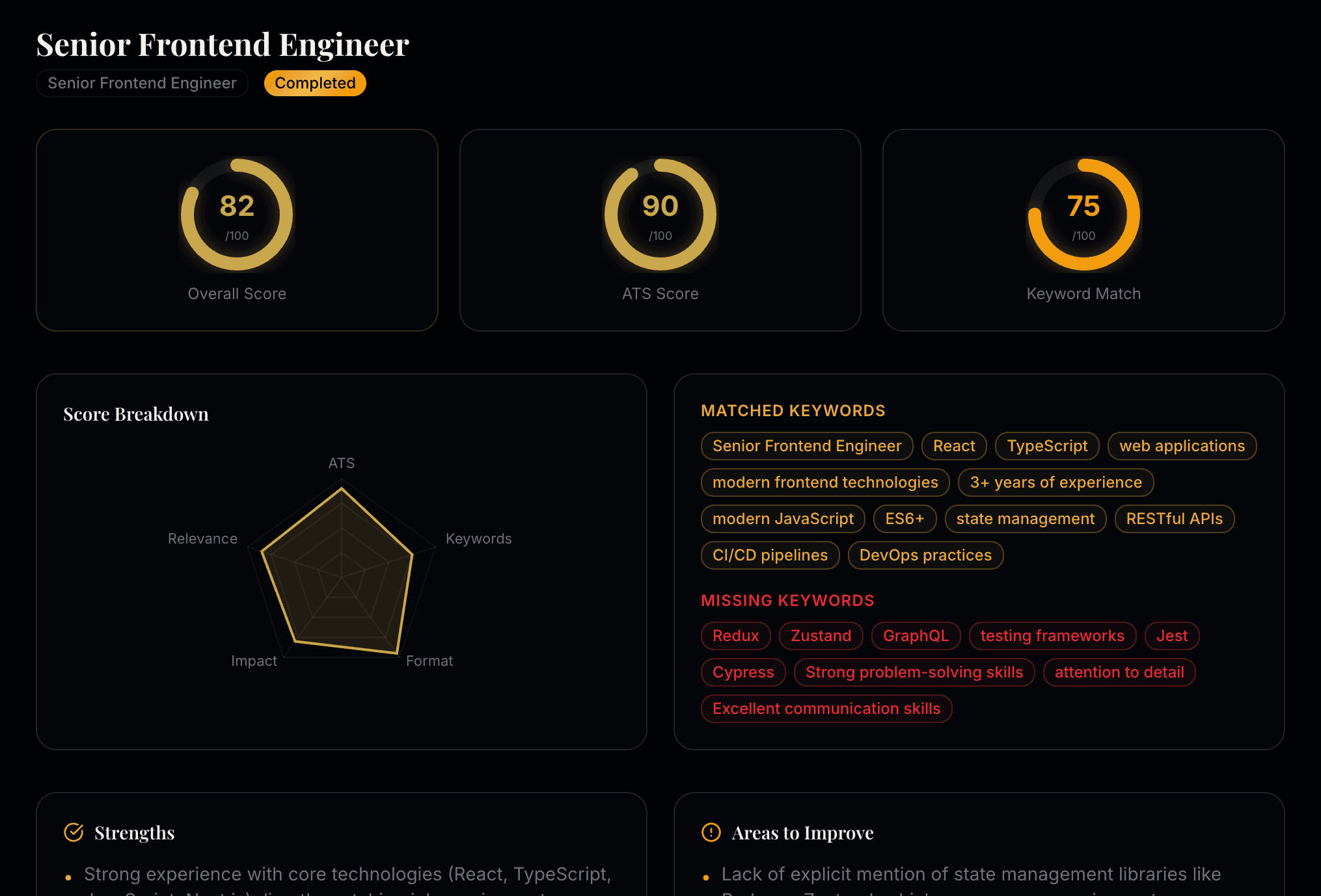ResumeAI Optimizer screenshot 2
