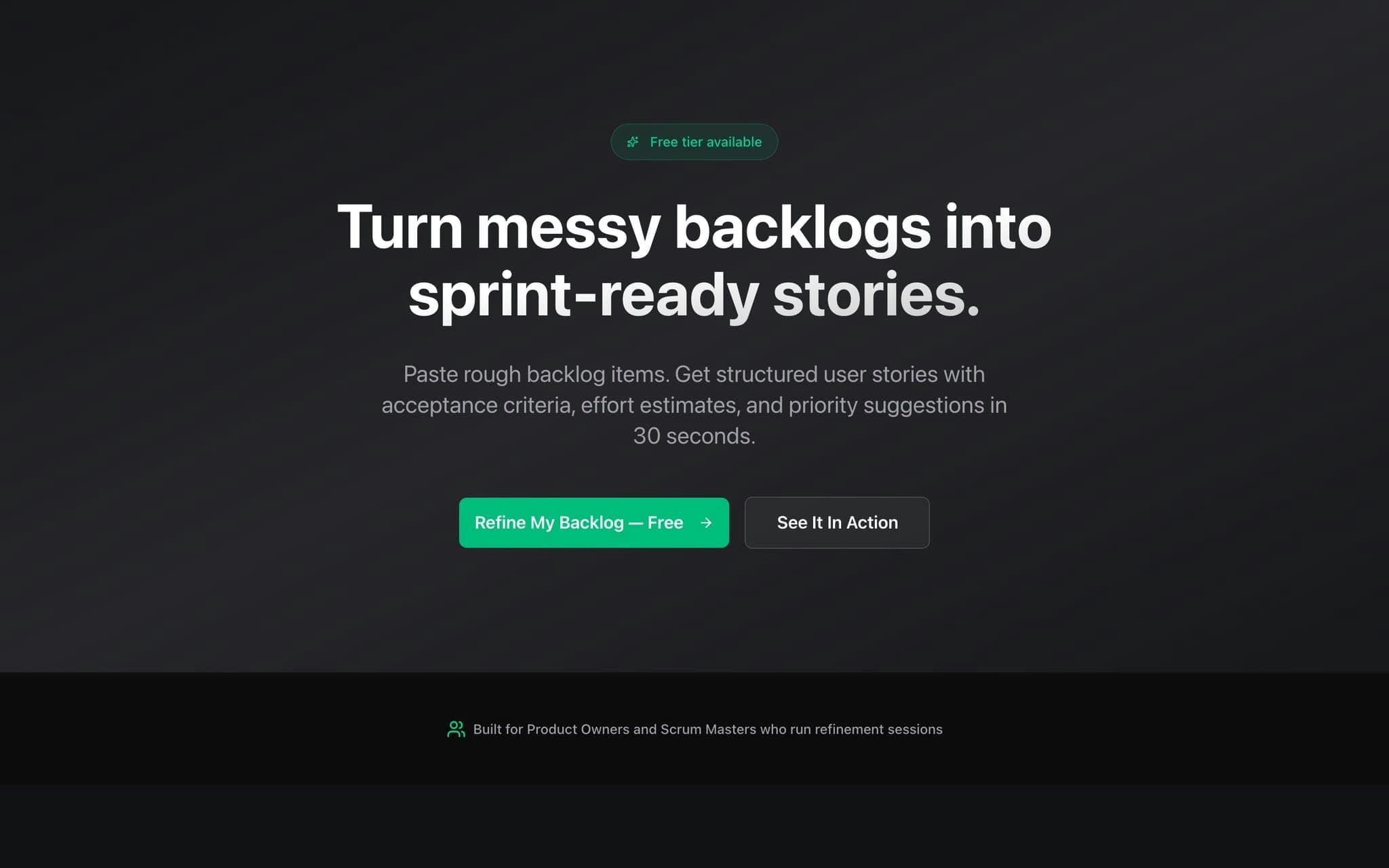 Refine Backlog screenshot 1